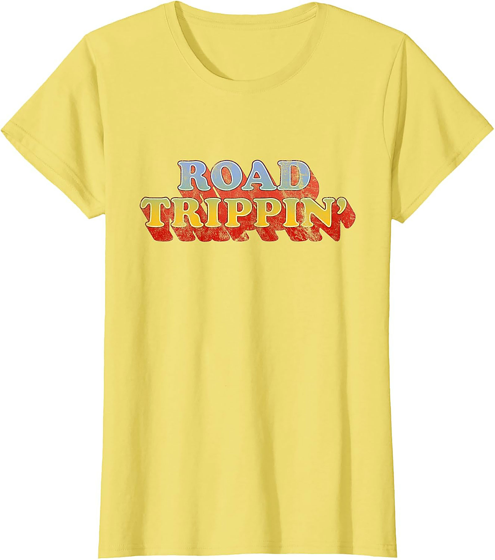 Road Trippin' T-shirt Vintage Funny Graphic Tee Soft Cotton