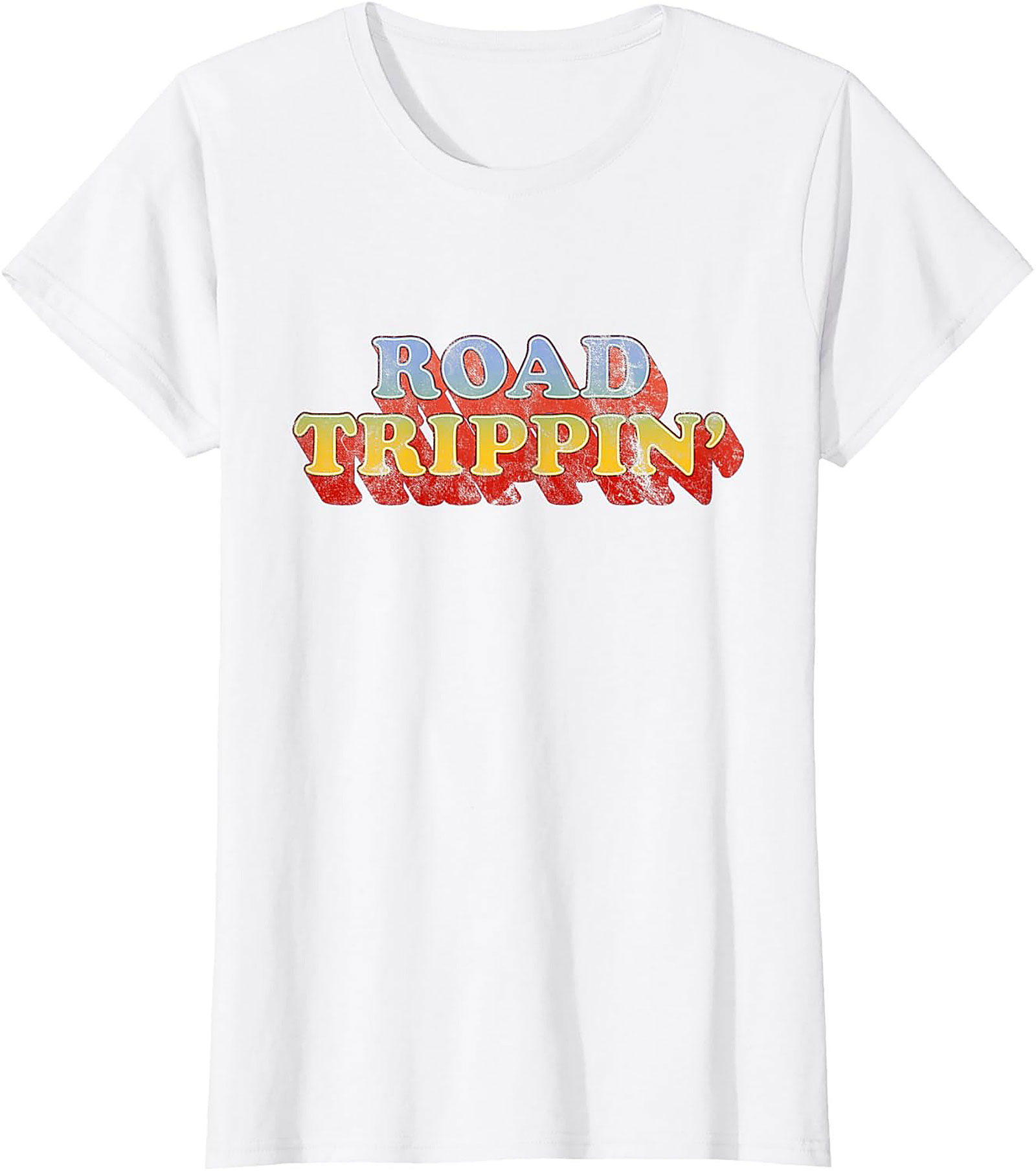 Road Trippin' T-shirt Vintage Funny Graphic Tee Soft Cotton