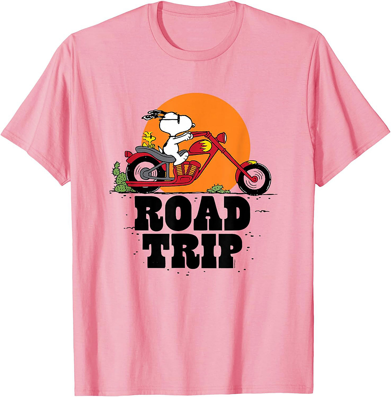 Snoopy Road Trip T-shirt Peanuts Biker Graphic Tee