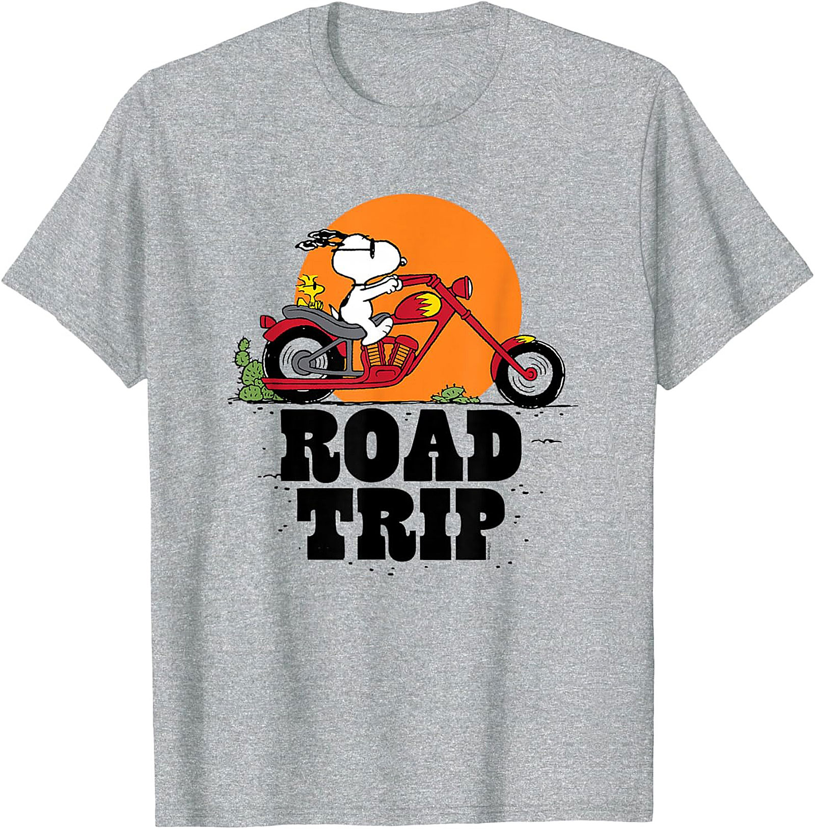 Snoopy Road Trip T-shirt Peanuts Biker Graphic Tee
