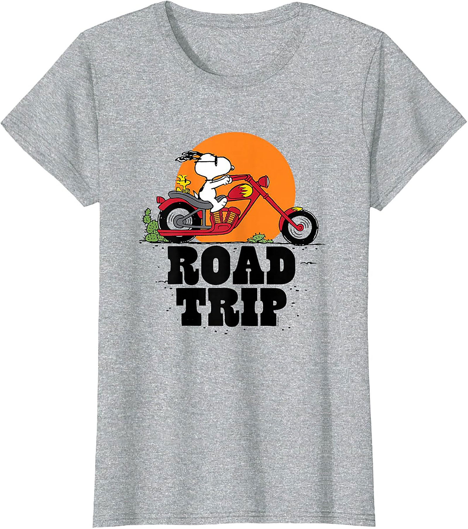 Snoopy Road Trip T-shirt Peanuts Biker Graphic Tee