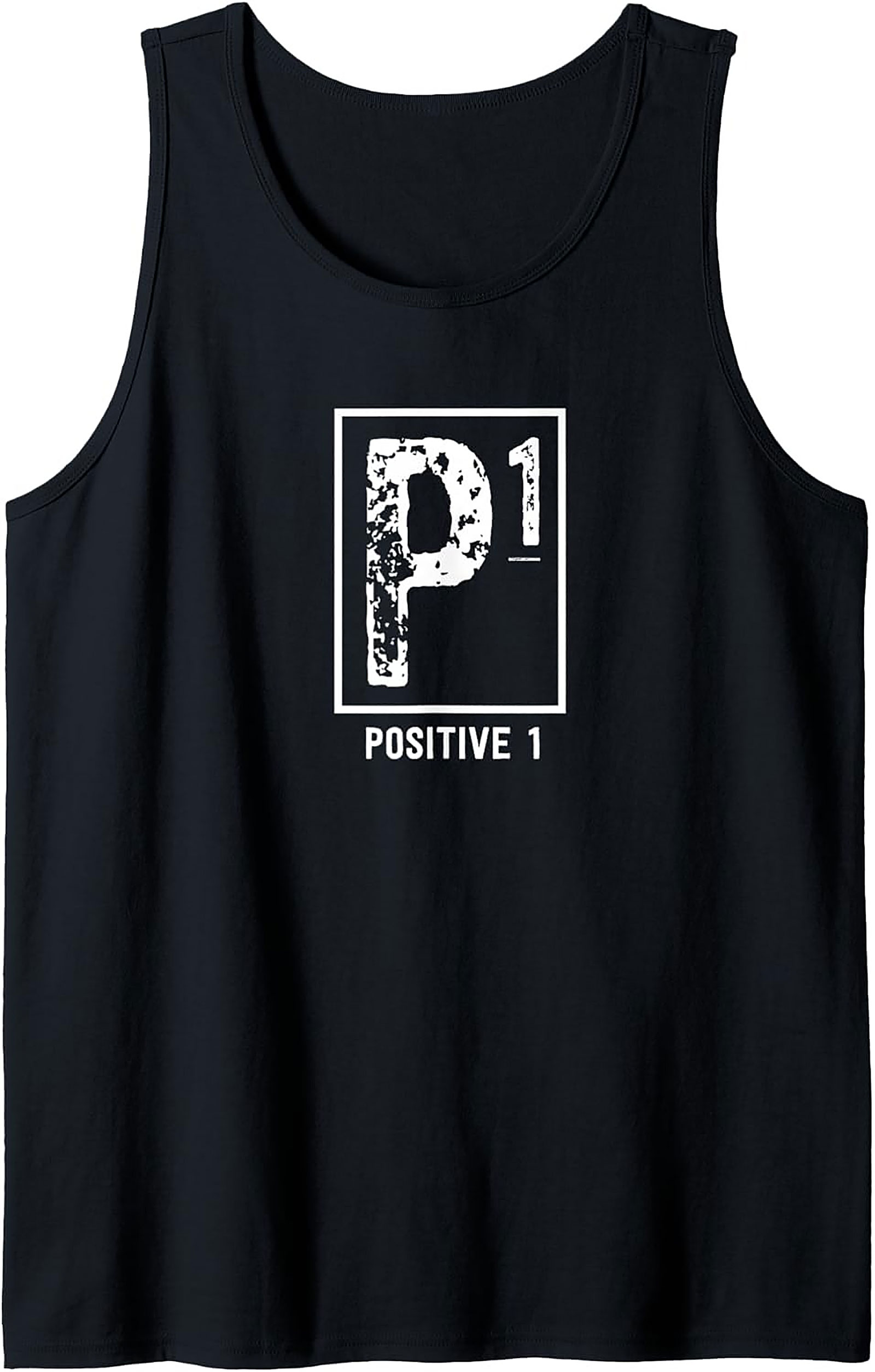 Positive 1 P1 Motivational Graphic Tank Top | Summer Wear