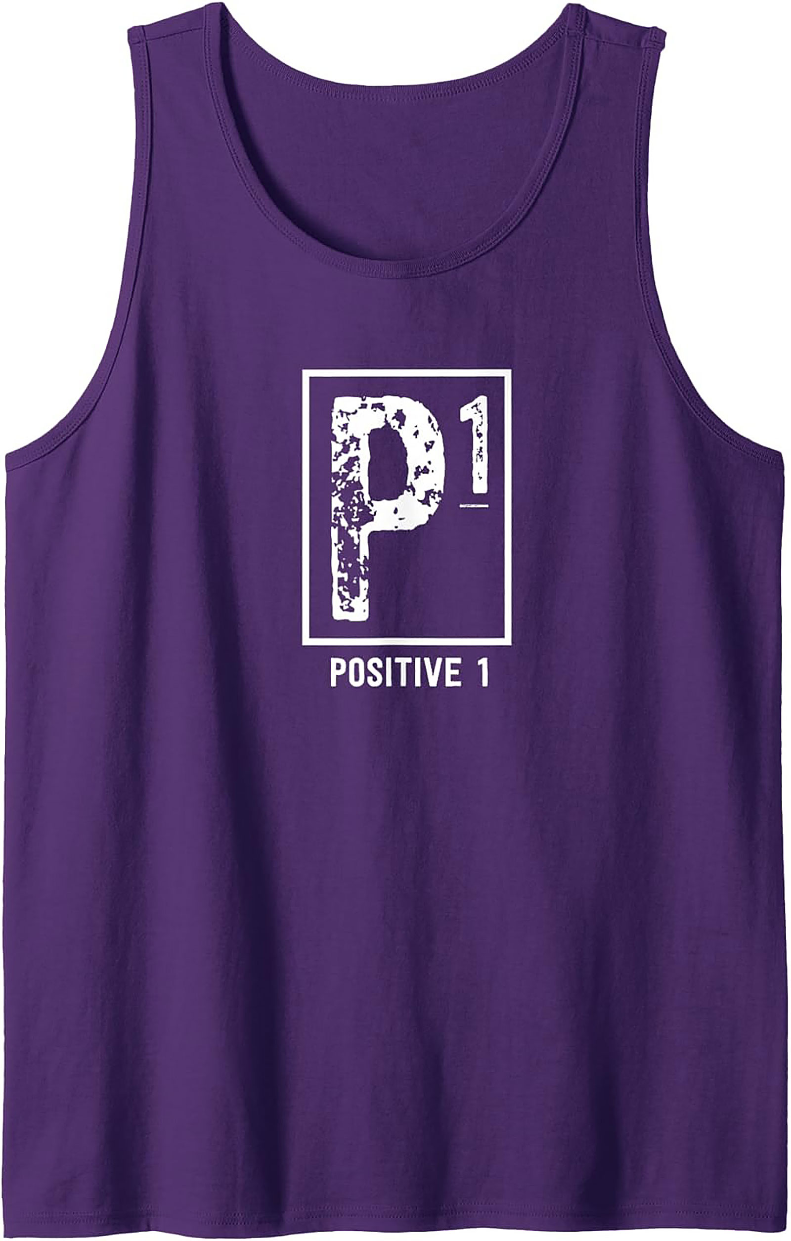 Positive 1 P1 Motivational Graphic Tank Top | Summer Wear