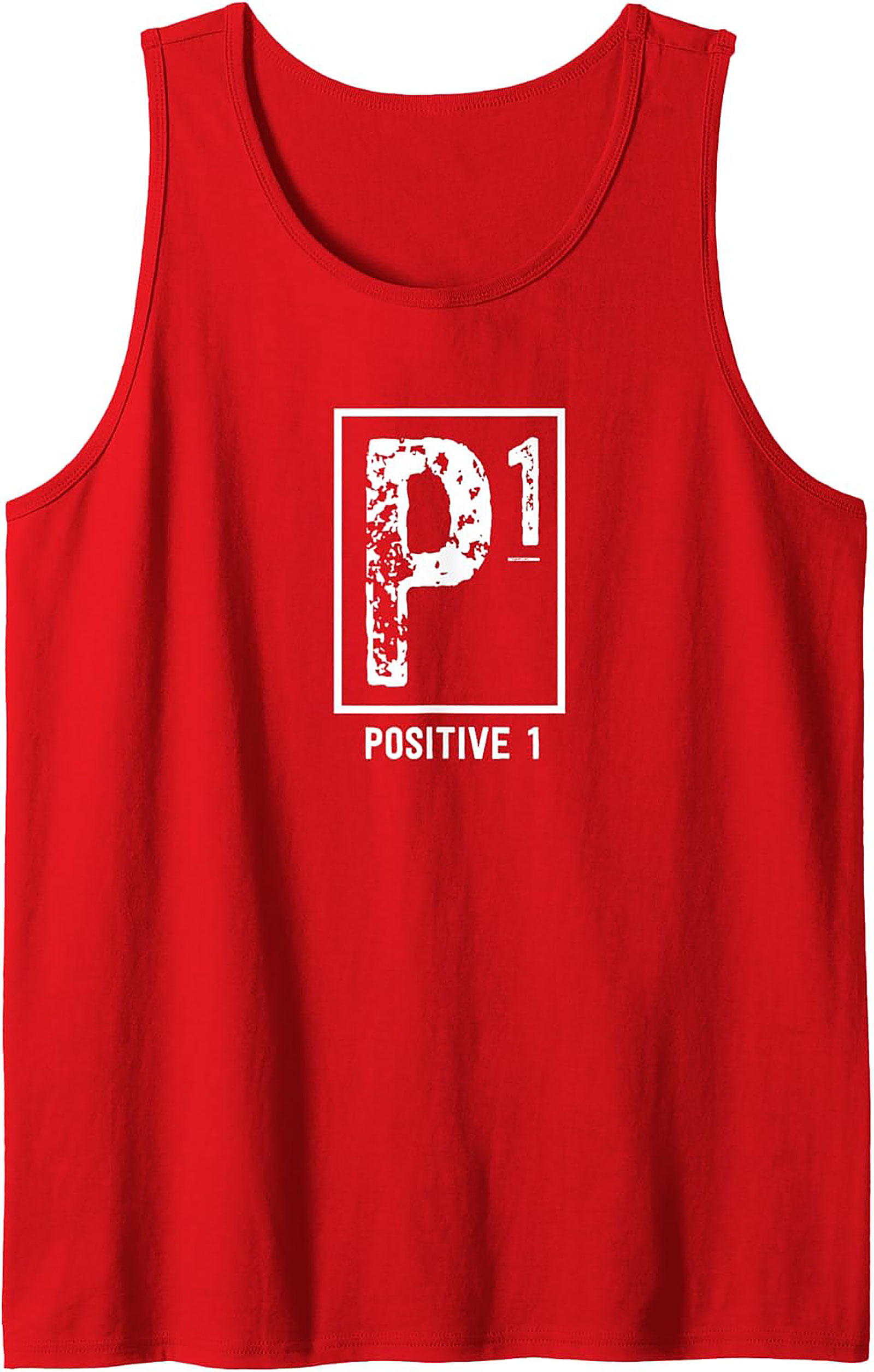 Positive 1 P1 Motivational Graphic Tank Top | Summer Wear