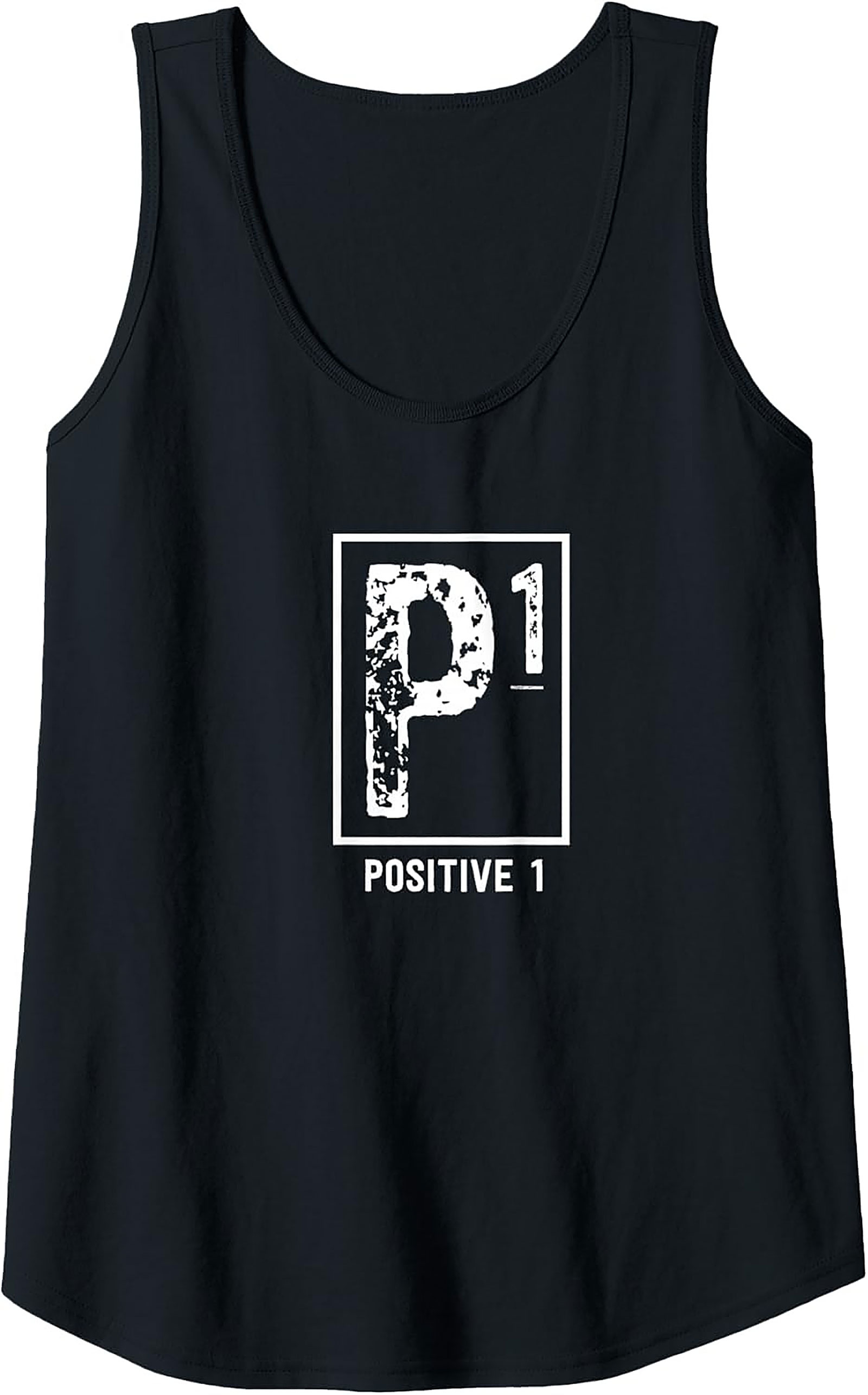 Positive 1 P1 Motivational Graphic Tank Top | Summer Wear