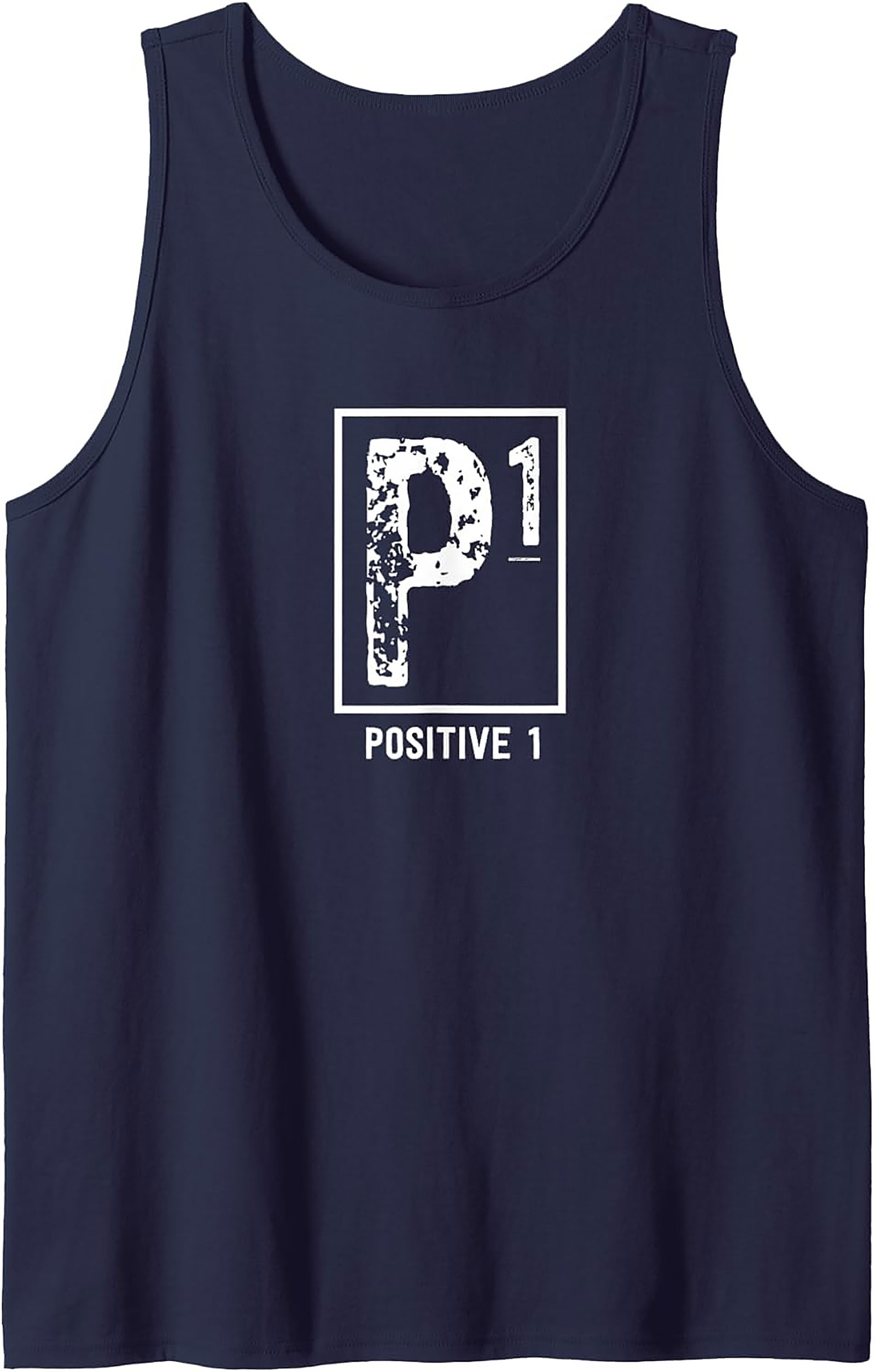 Positive 1 P1 Motivational Graphic Tank Top | Summer Wear