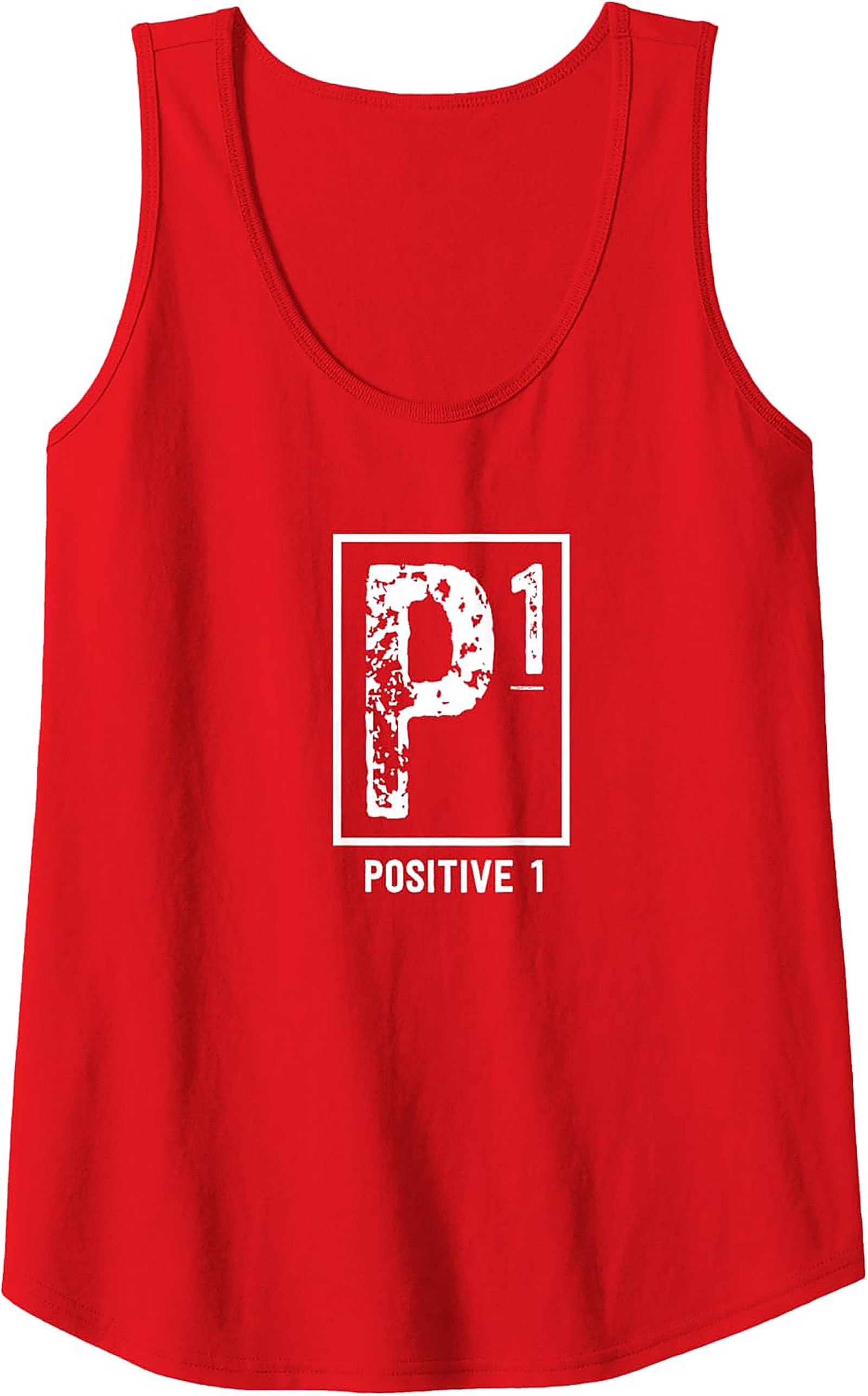 Positive 1 P1 Motivational Graphic Tank Top | Summer Wear