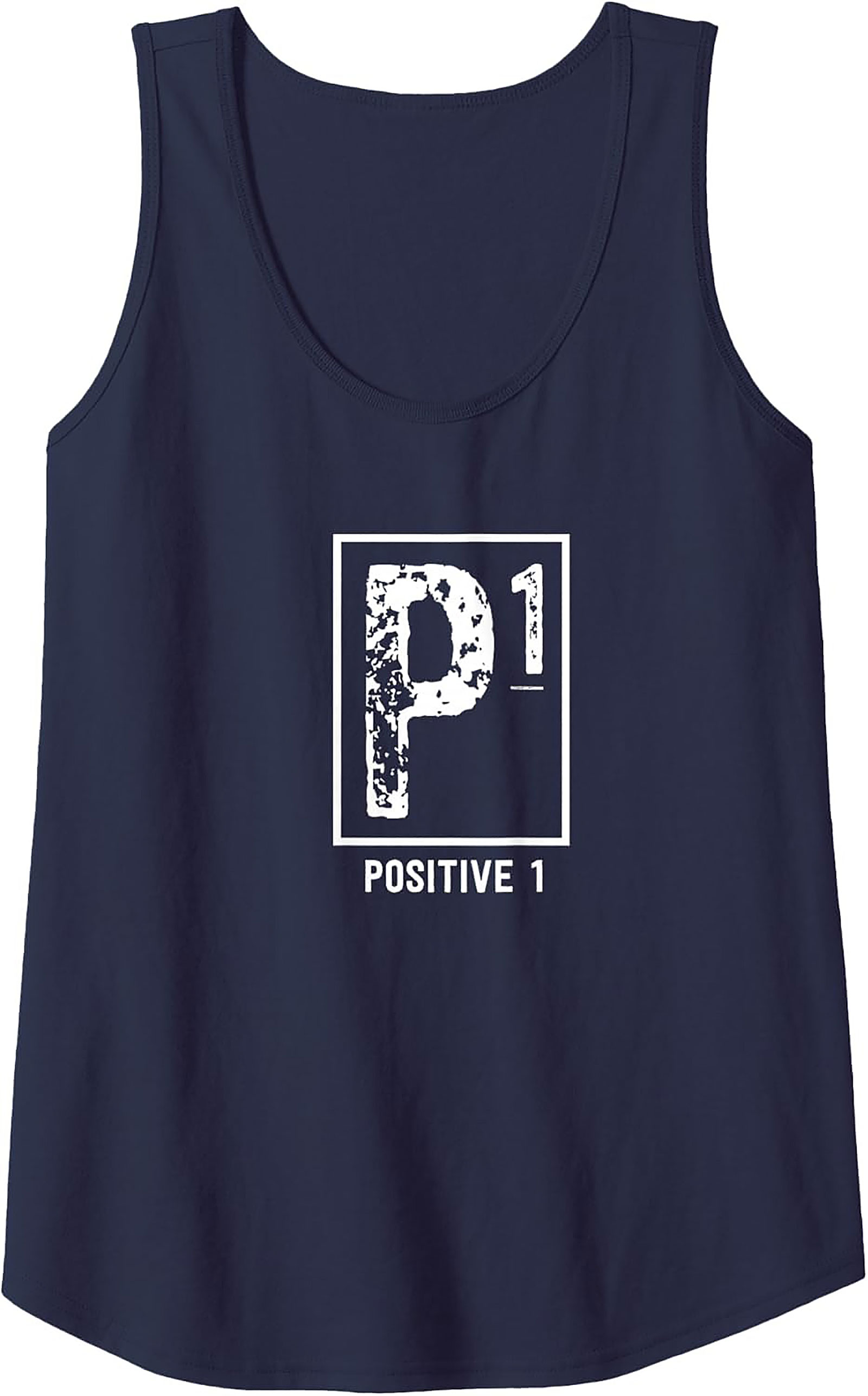 Positive 1 P1 Motivational Graphic Tank Top | Summer Wear