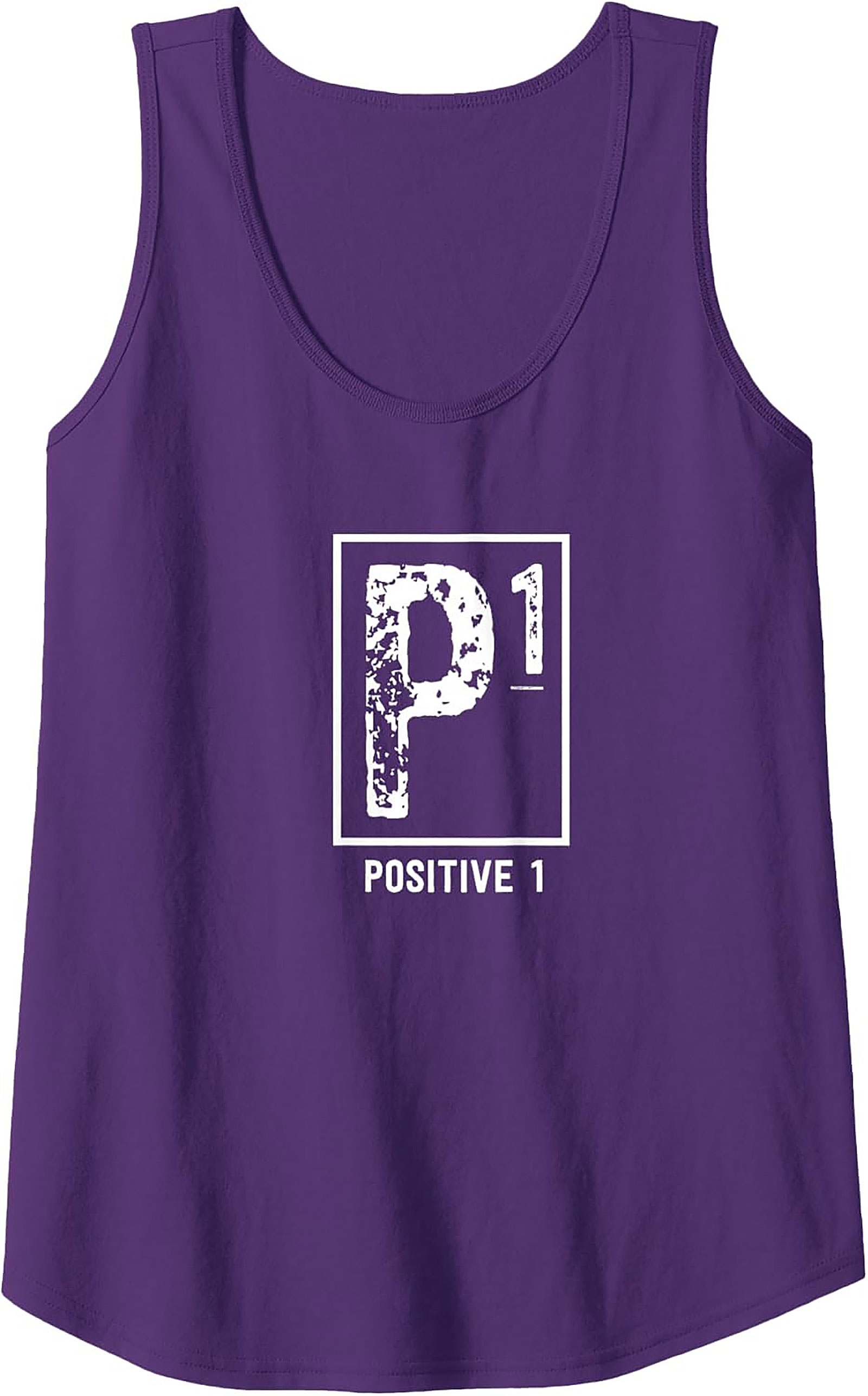 Positive 1 P1 Motivational Graphic Tank Top | Summer Wear