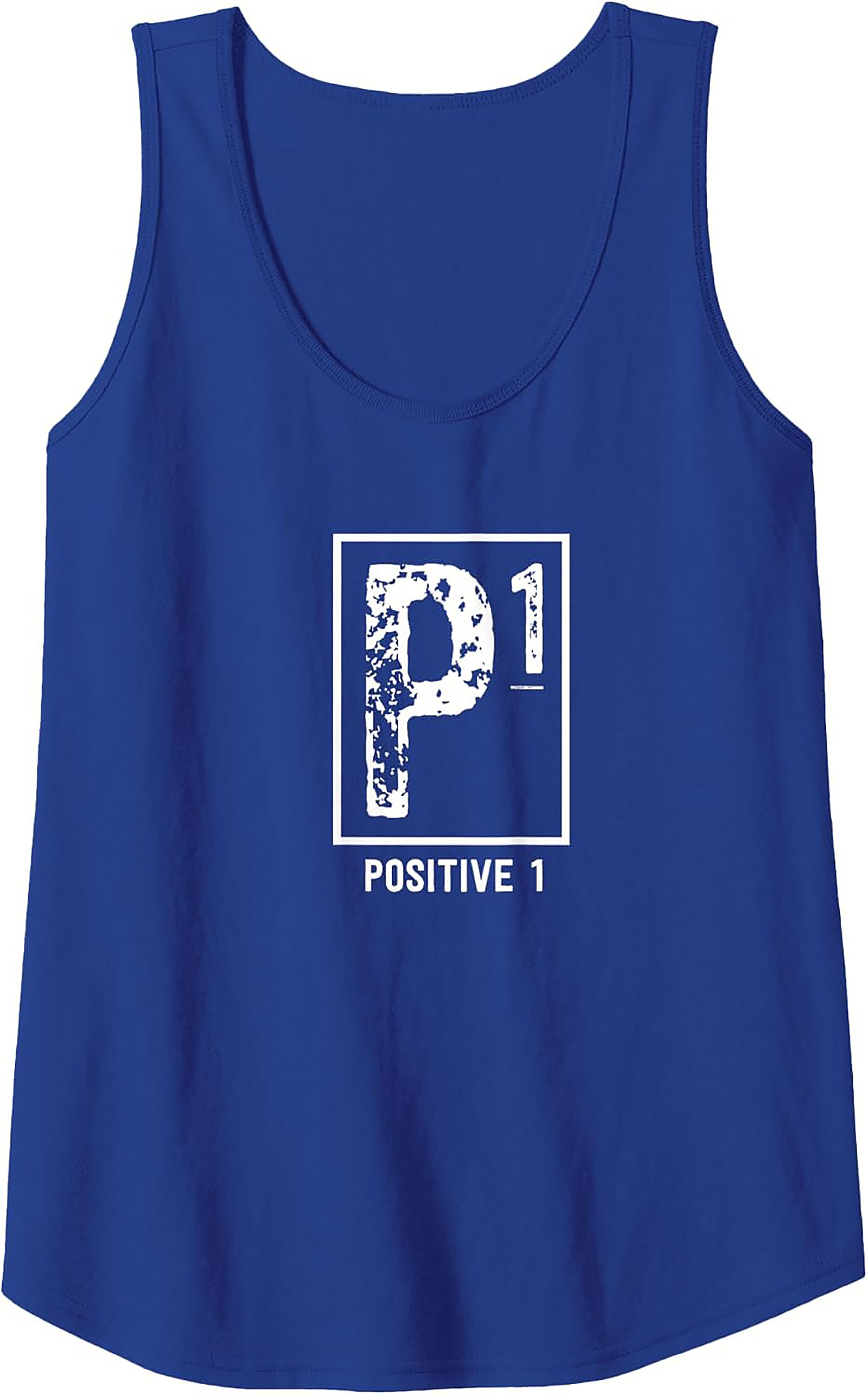 Positive 1 P1 Motivational Graphic Tank Top | Summer Wear