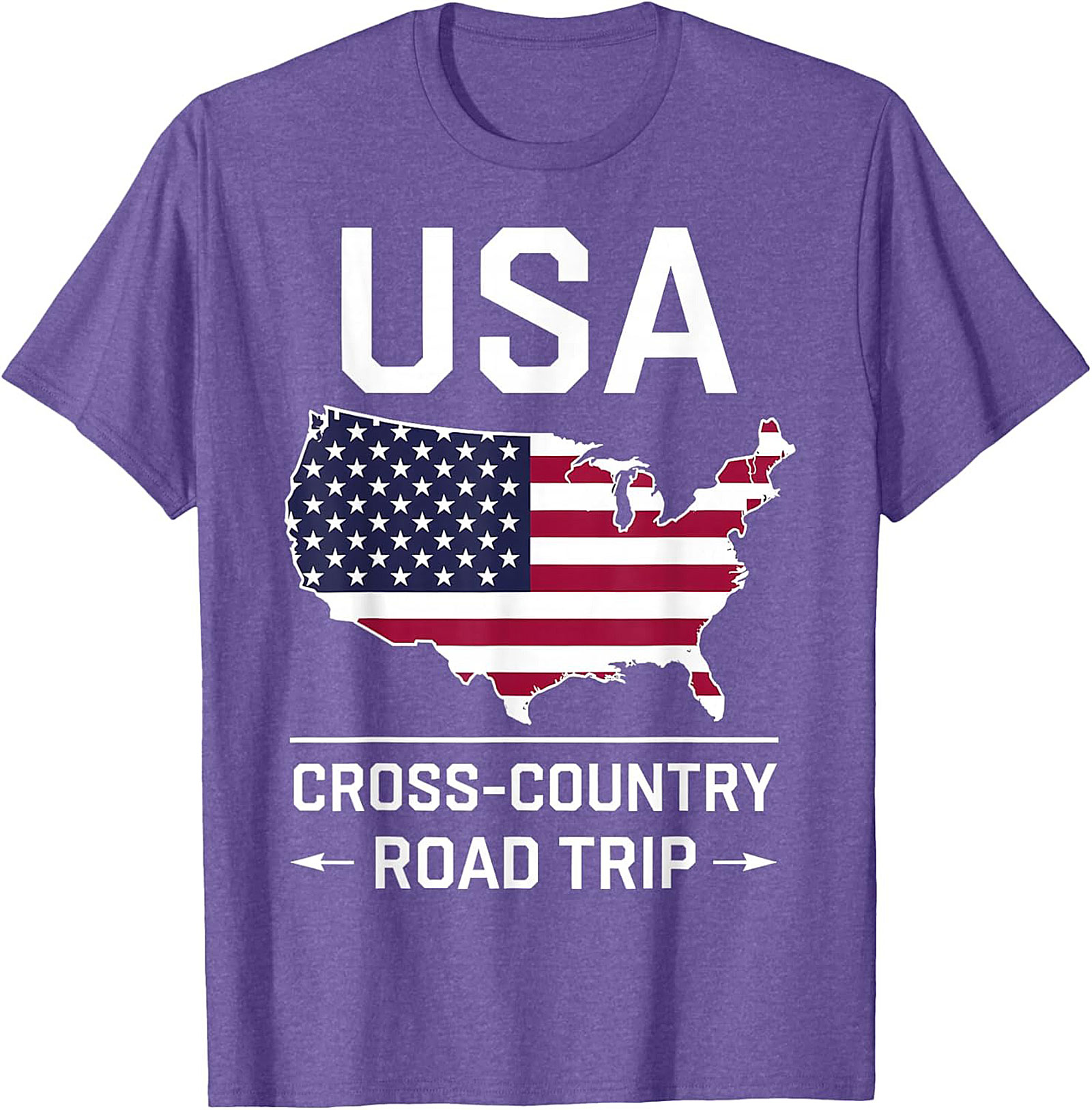 USA Cross-Country Road Trip T-Shirt Patriotic Graphic Tee