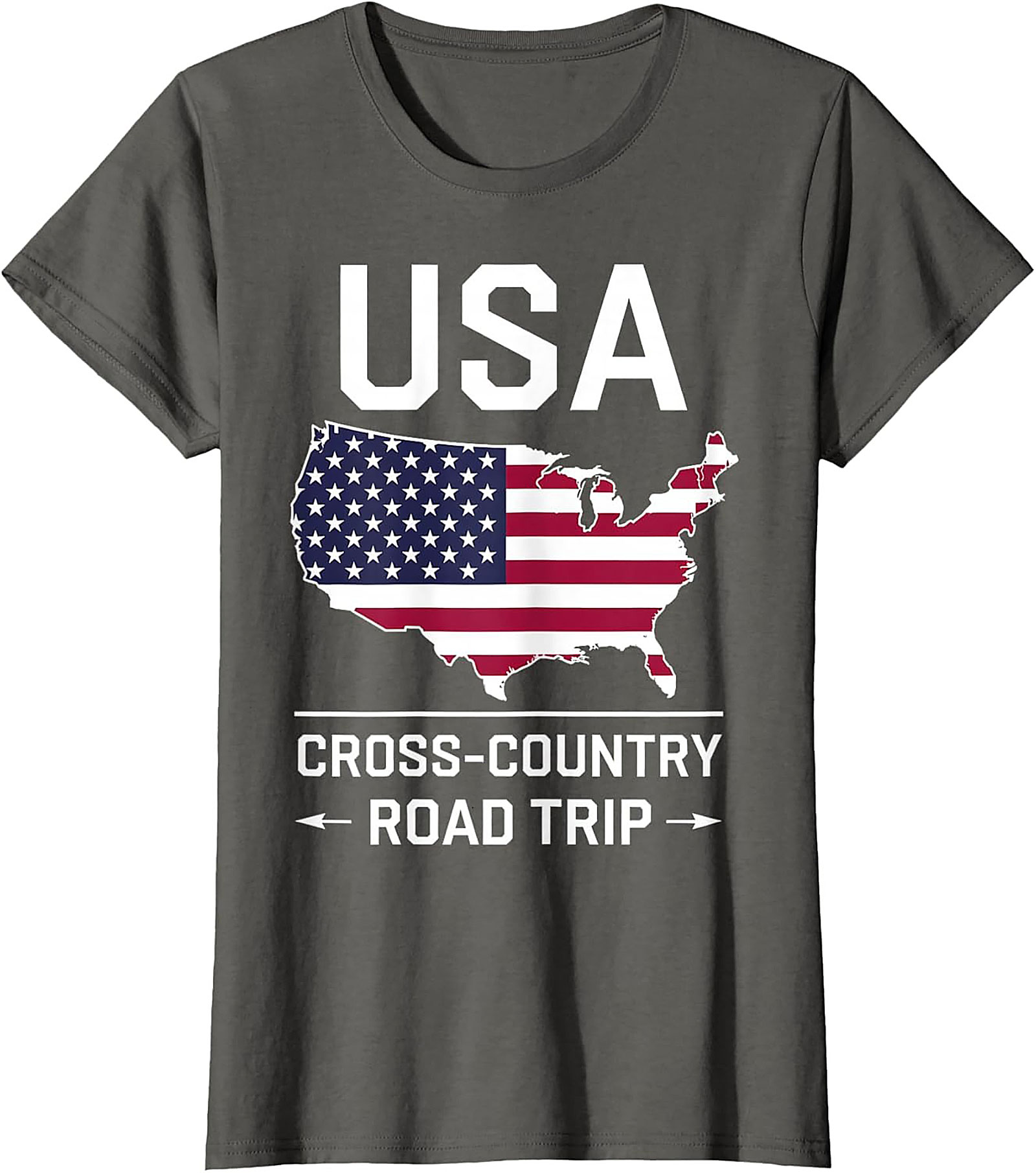 USA Cross-Country Road Trip T-Shirt Patriotic Graphic Tee