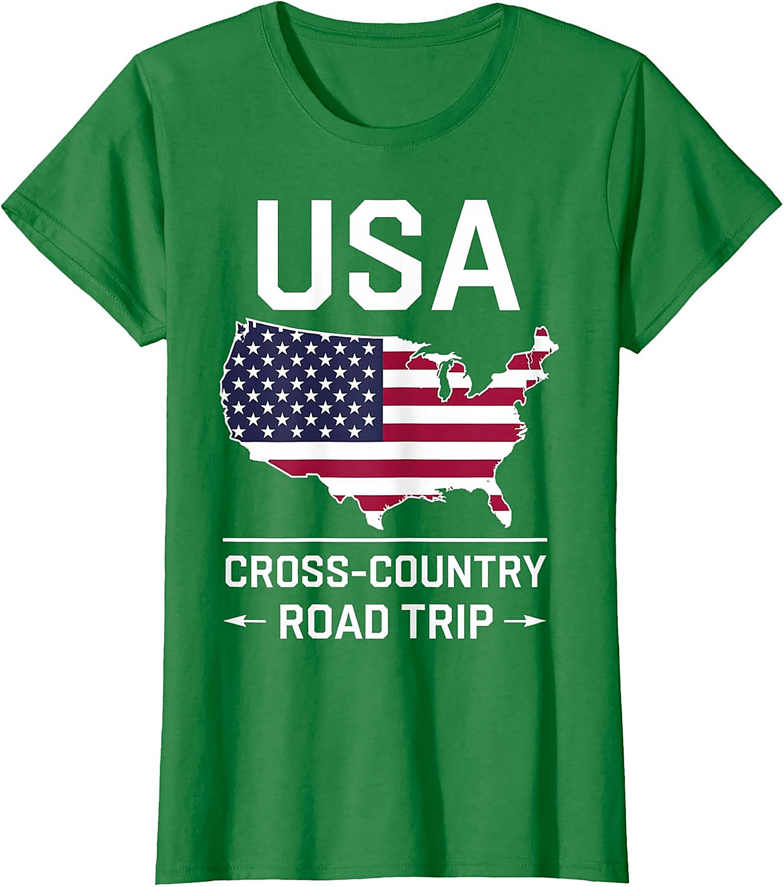 USA Cross-Country Road Trip T-Shirt Patriotic Graphic Tee