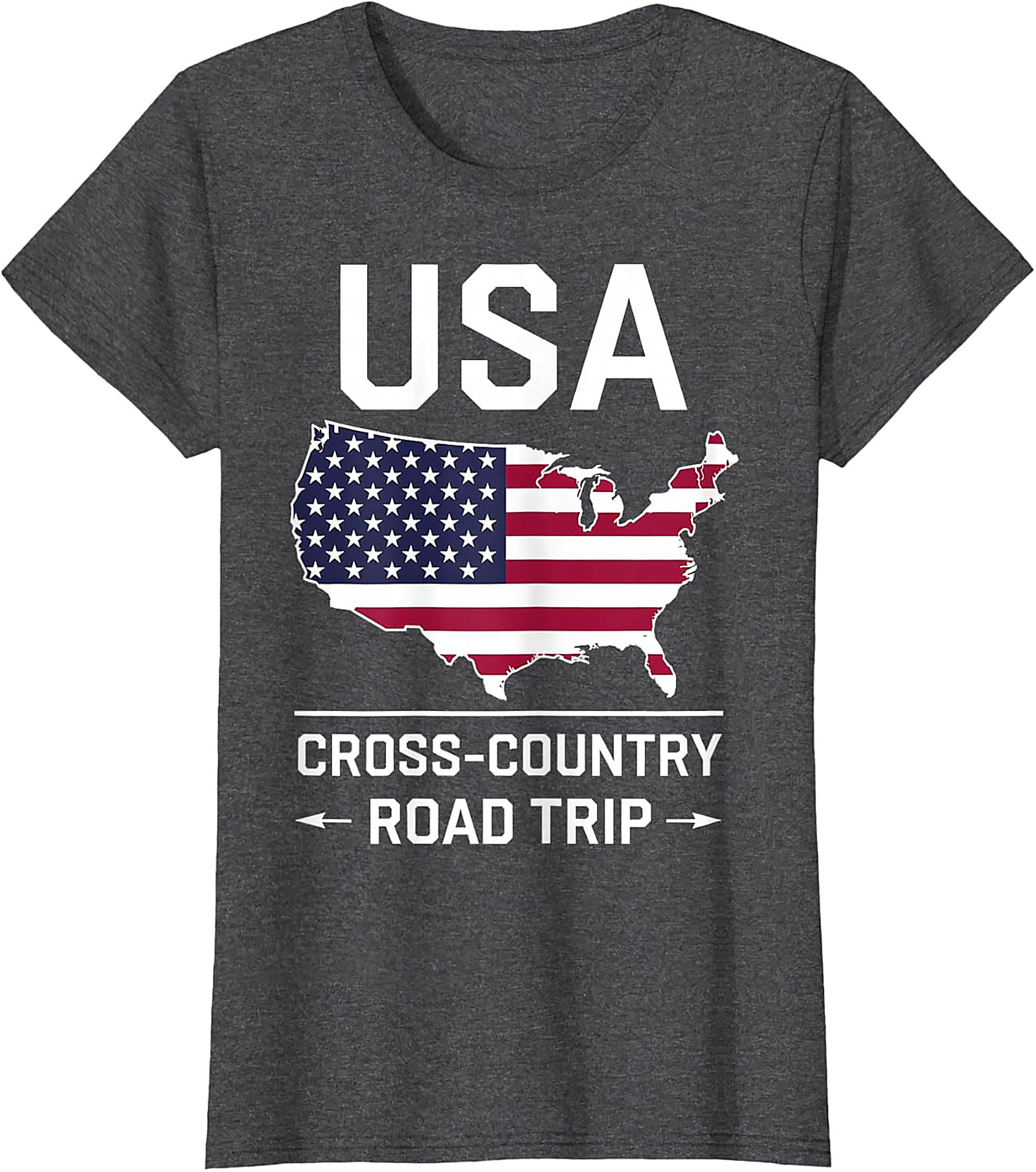 USA Cross-Country Road Trip T-Shirt Patriotic Graphic Tee