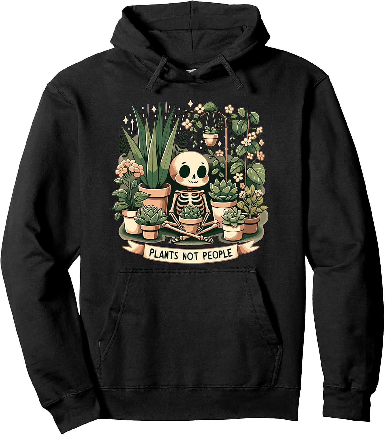 Introvert Plant Lover Pullover Hoodie Plants Not People