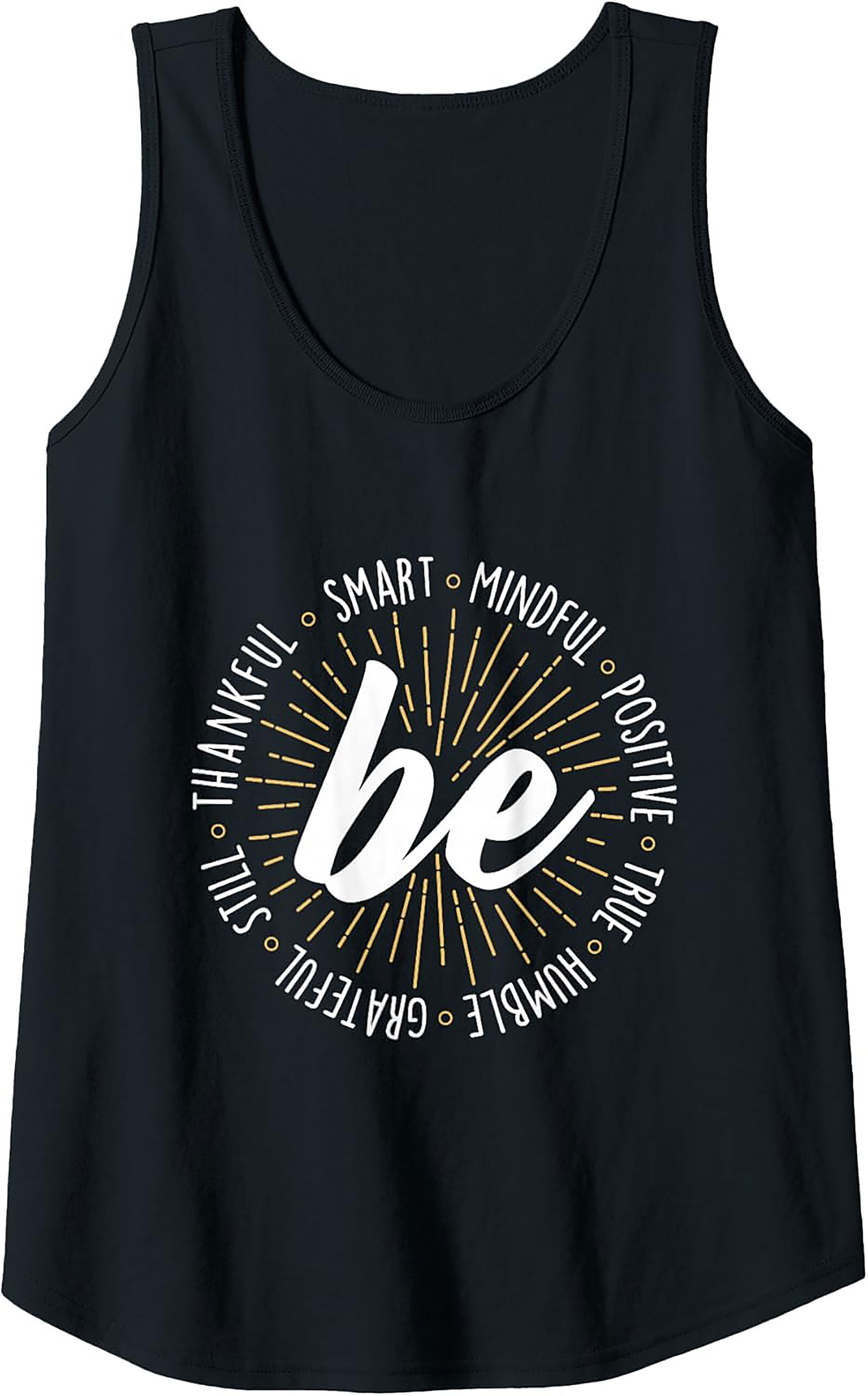 Be Positive Mindfulness Graphic Tank Top