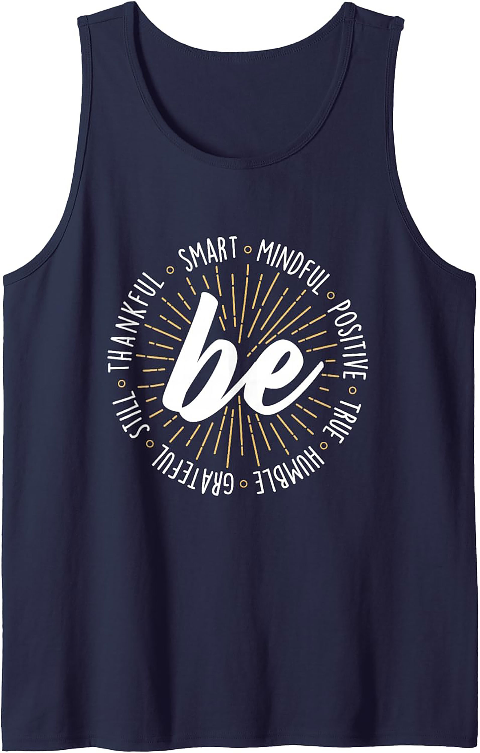Be Positive Mindfulness Graphic Tank Top