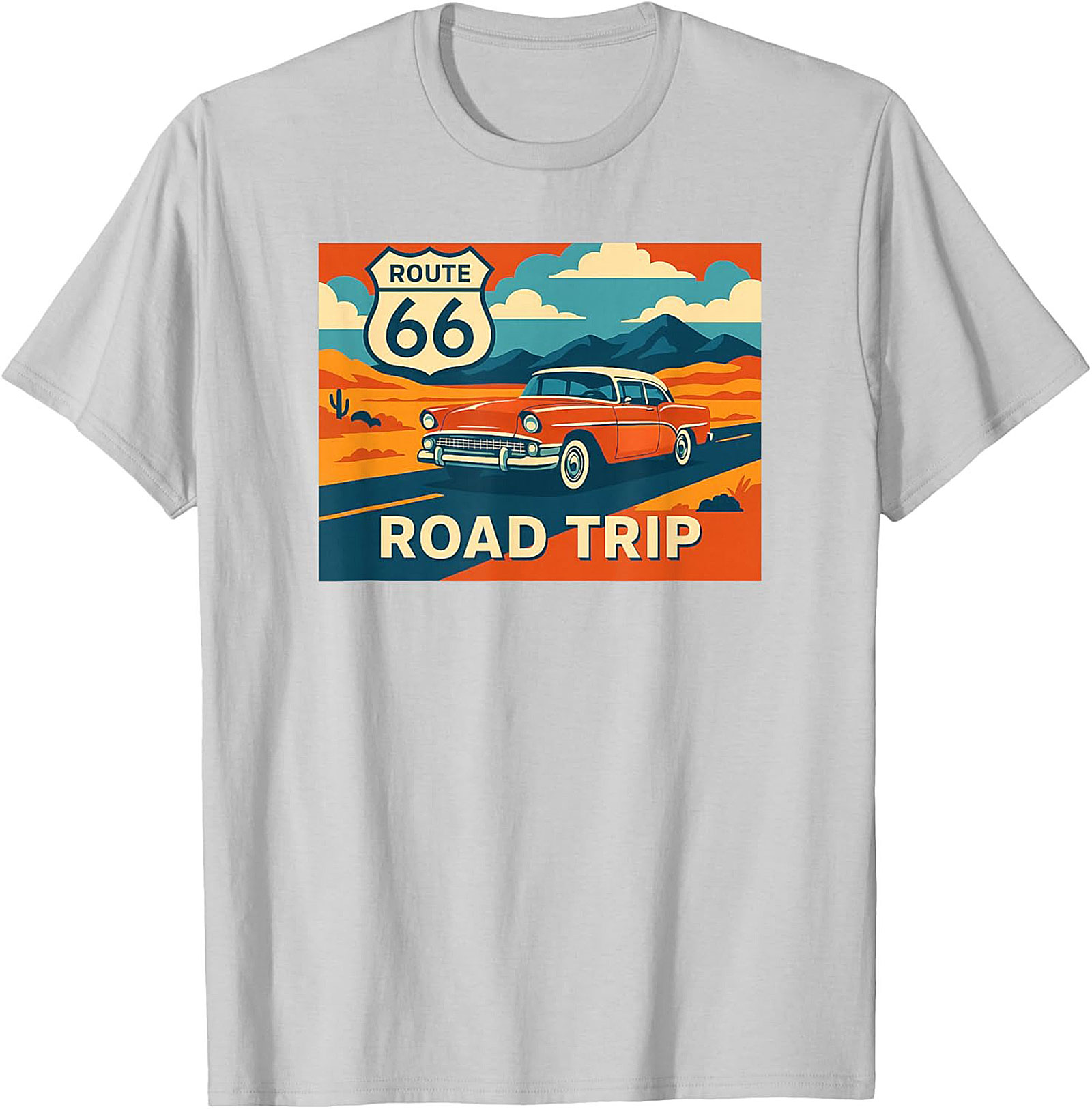 Route 66 Graphic Tee Vintage Road Trip Unisex Shirt