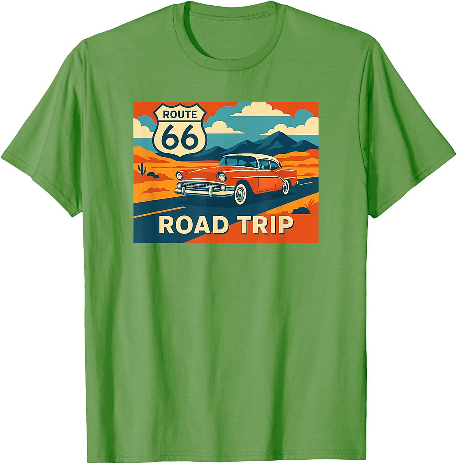 Route 66 Graphic Tee Vintage Road Trip Unisex Shirt