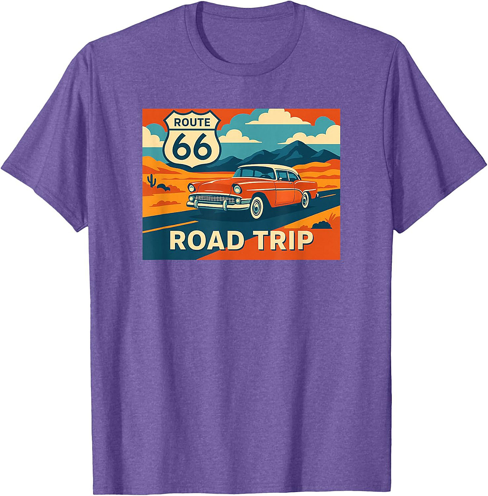 Route 66 Graphic Tee Vintage Road Trip Unisex Shirt
