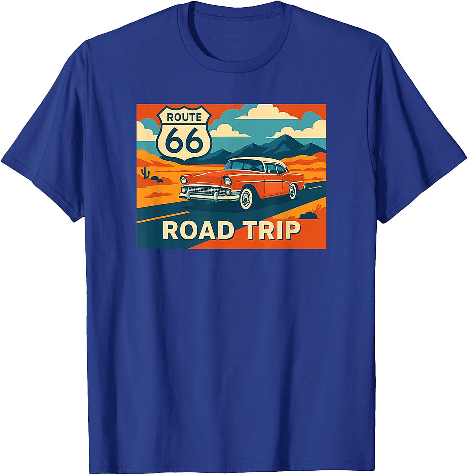 Route 66 Graphic Tee Vintage Road Trip Unisex Shirt