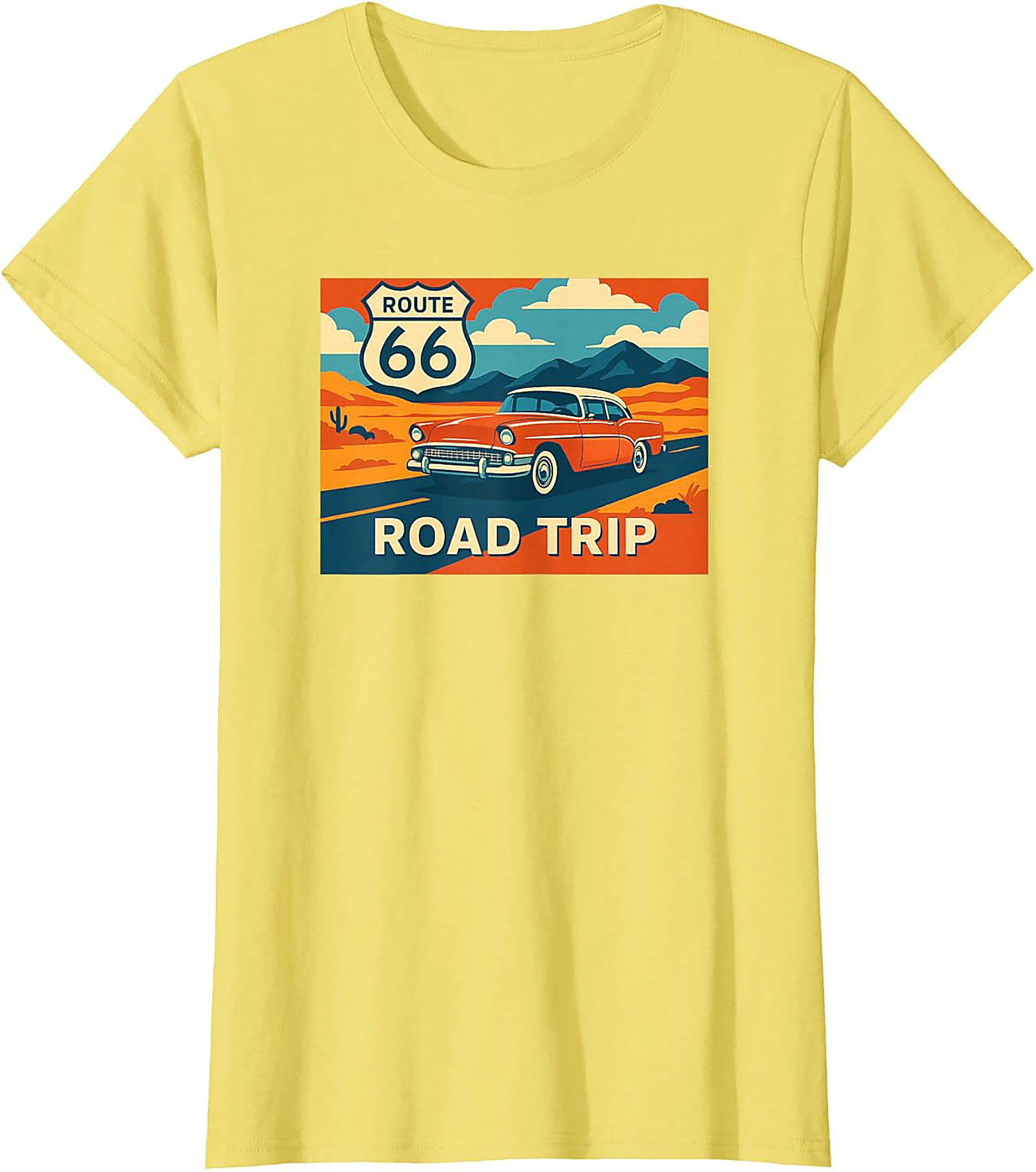 Route 66 Graphic Tee Vintage Road Trip Unisex Shirt