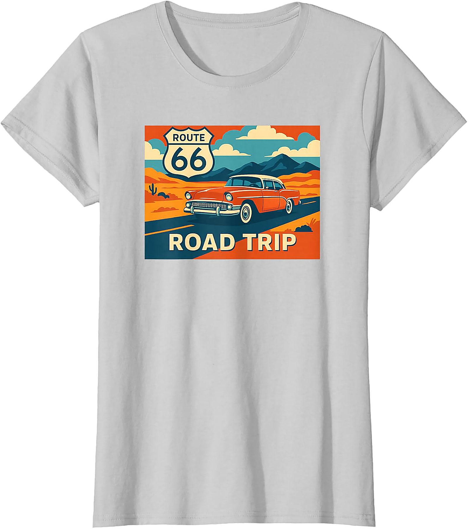 Route 66 Graphic Tee Vintage Road Trip Unisex Shirt