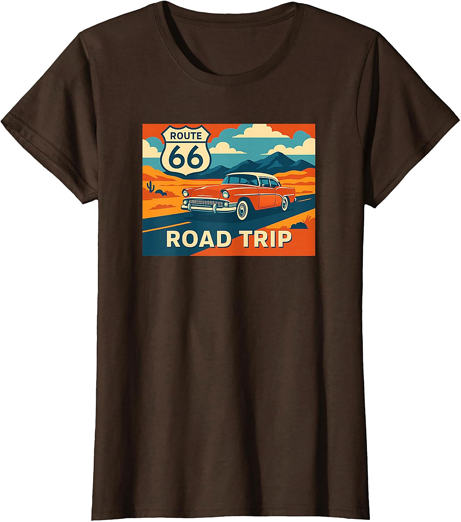 Route 66 Graphic Tee Vintage Road Trip Unisex Shirt
