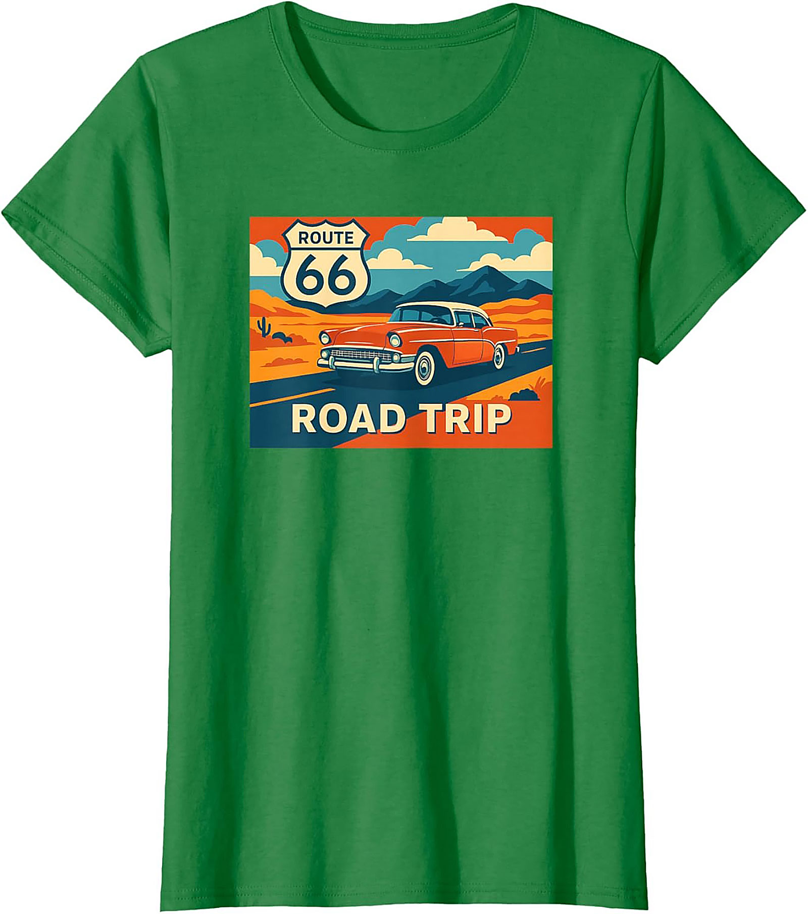 Route 66 Graphic Tee Vintage Road Trip Unisex Shirt