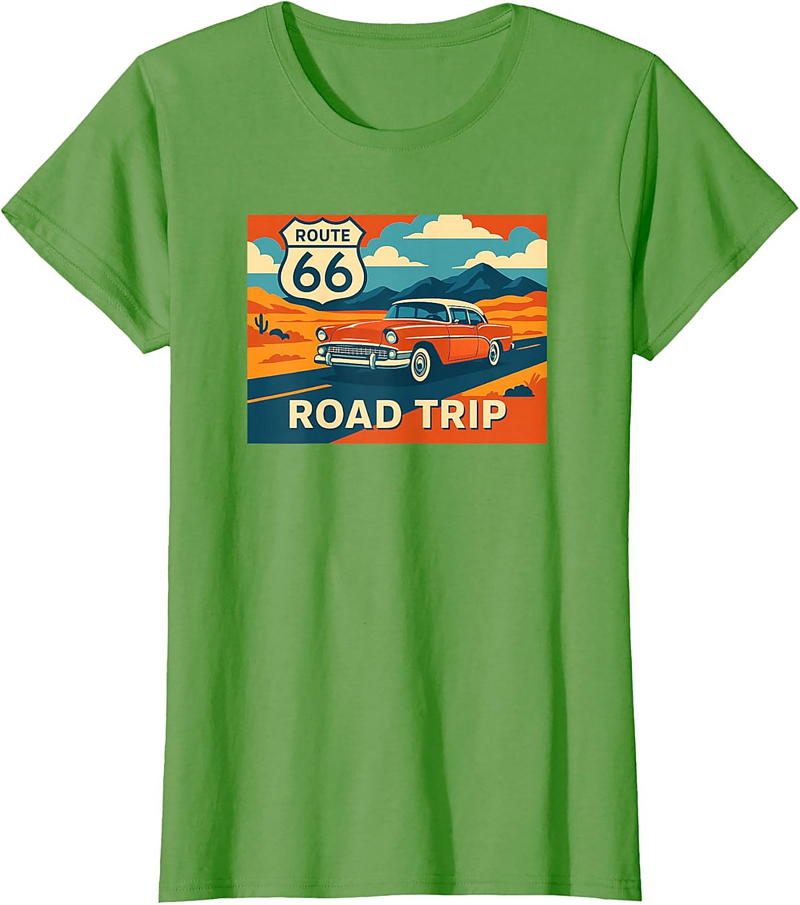 Route 66 Graphic Tee Vintage Road Trip Unisex Shirt