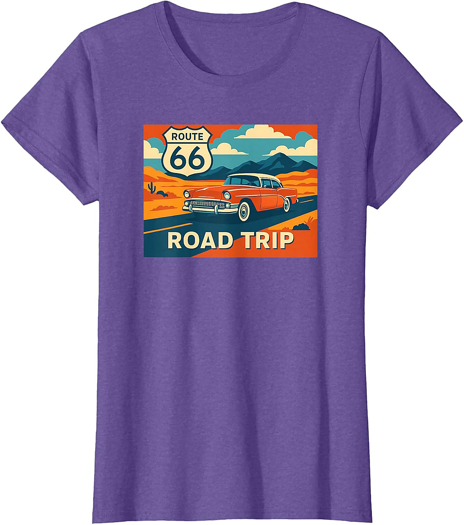 Route 66 Graphic Tee Vintage Road Trip Unisex Shirt