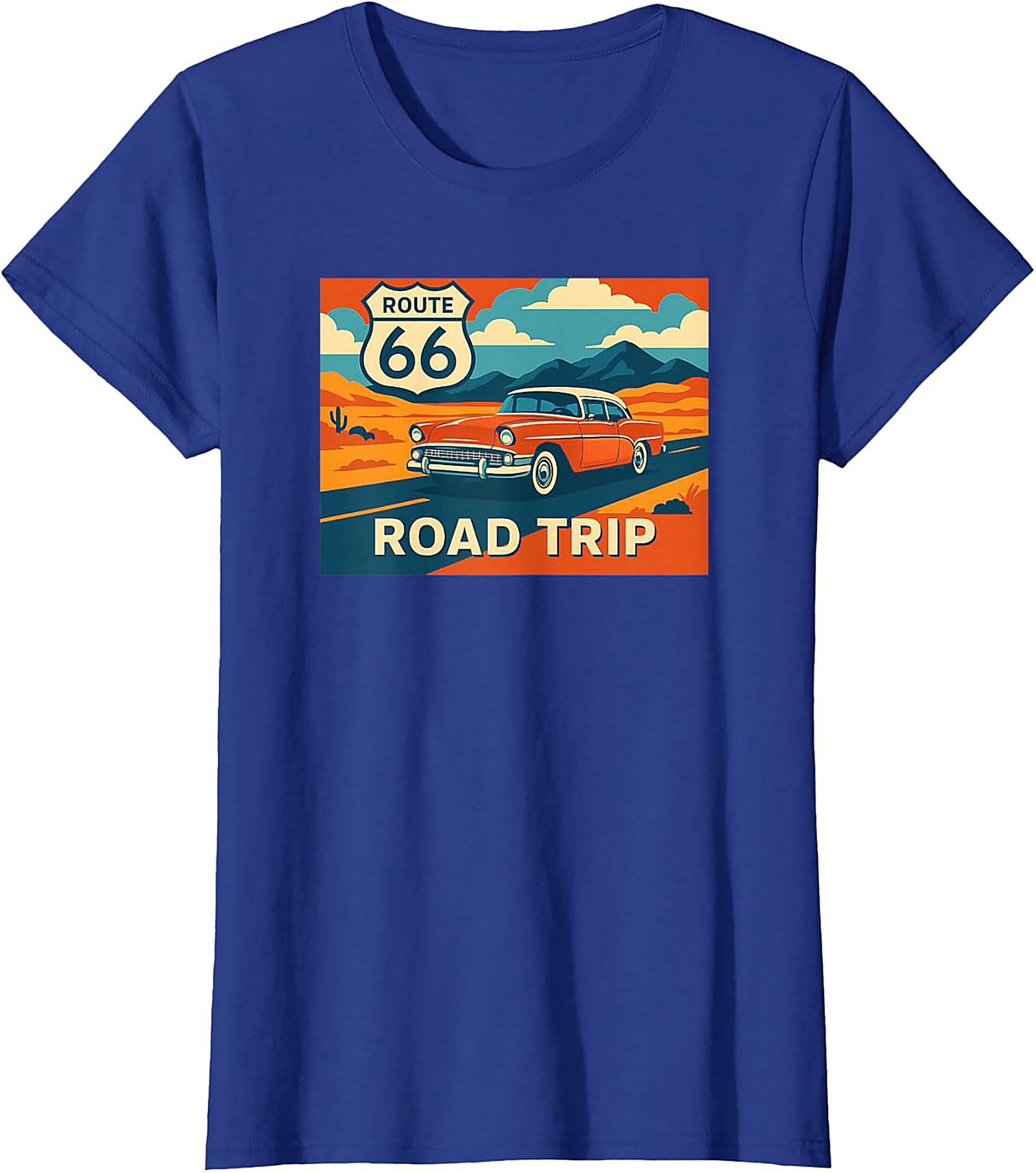 Route 66 Graphic Tee Vintage Road Trip Unisex Shirt