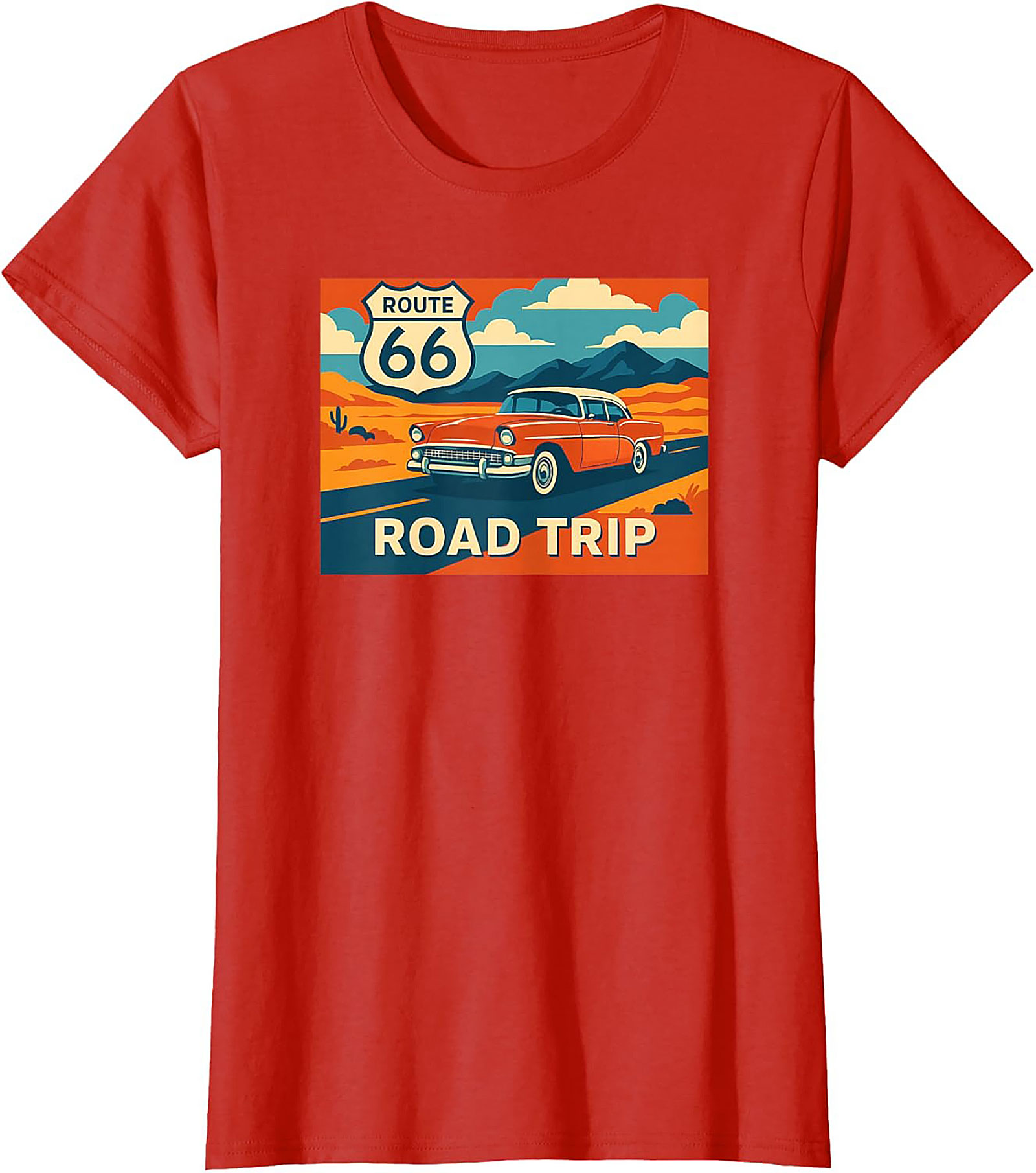 Route 66 Graphic Tee Vintage Road Trip Unisex Shirt