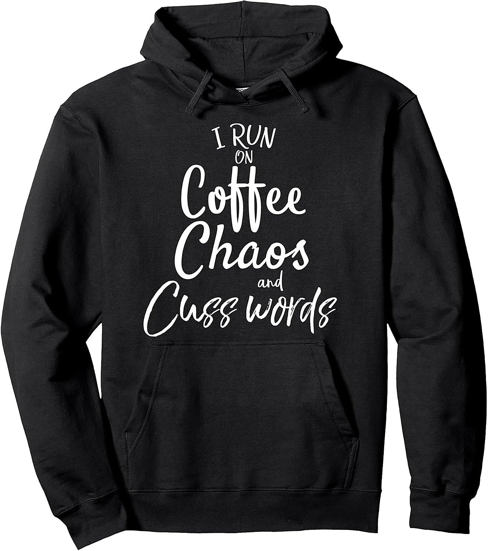 Coffee Chaos Pullover Hoodie Funny Sarcastic Graphic