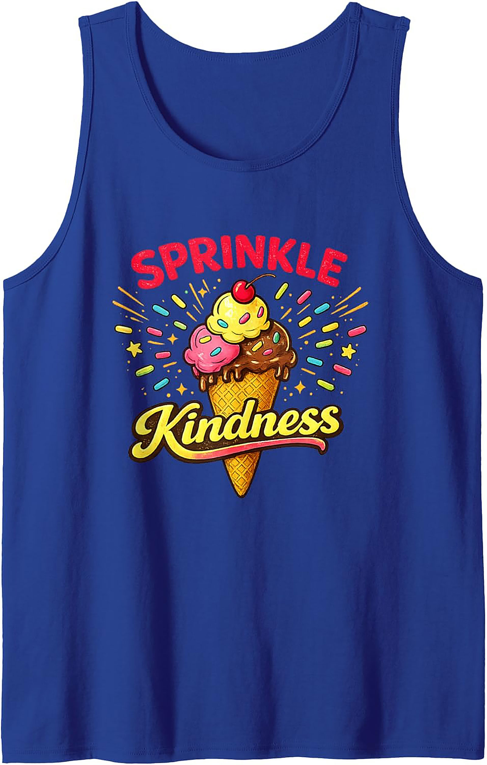 Sprinkle Kindness Ice Cream Graphic Tank Top | Summer Wear