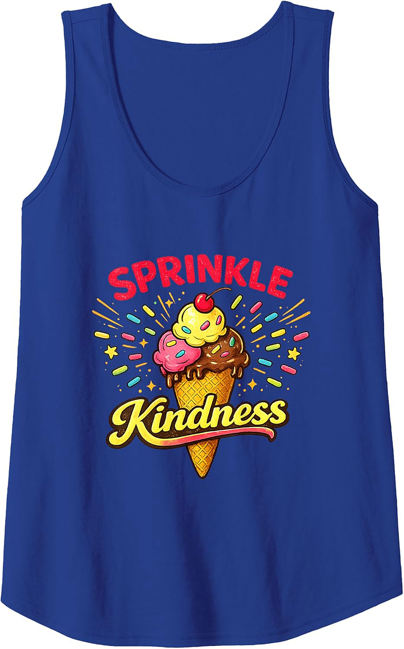 Sprinkle Kindness Ice Cream Graphic Tank Top | Summer Wear