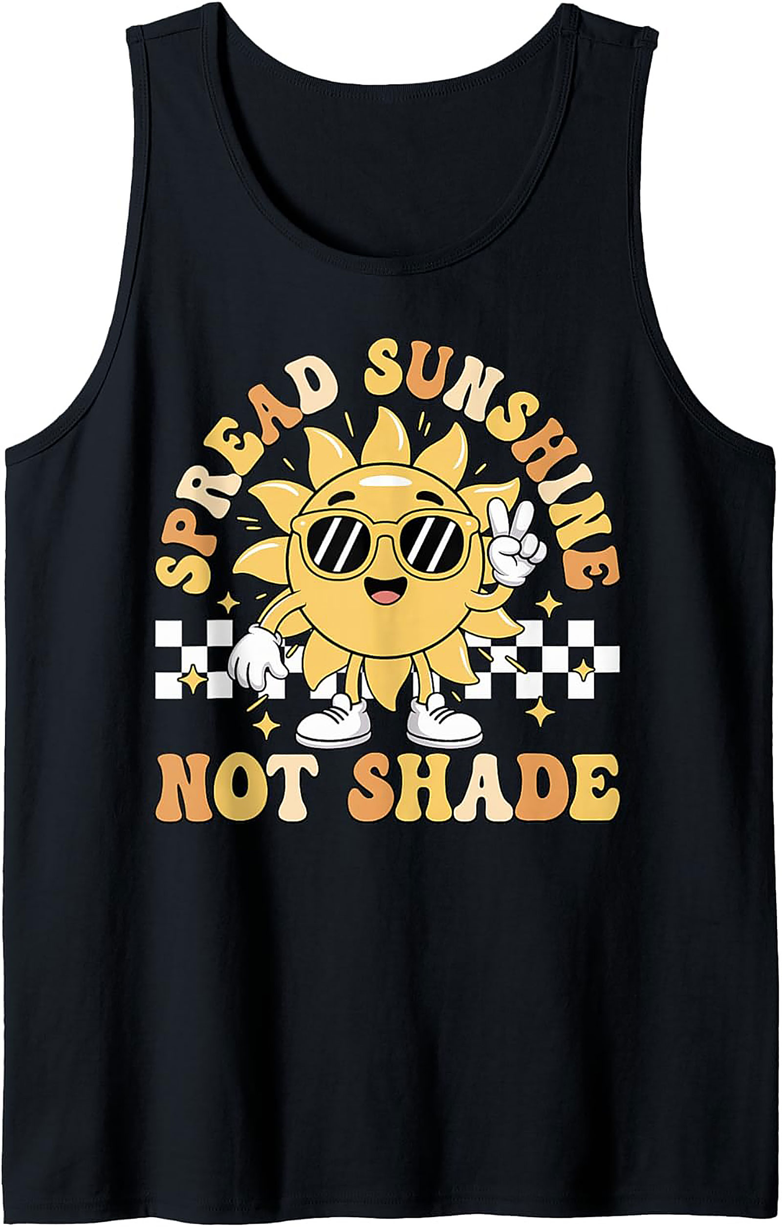 Spread Sunshine Groovy Graphic Tank | Unisex Sleeveless Tee