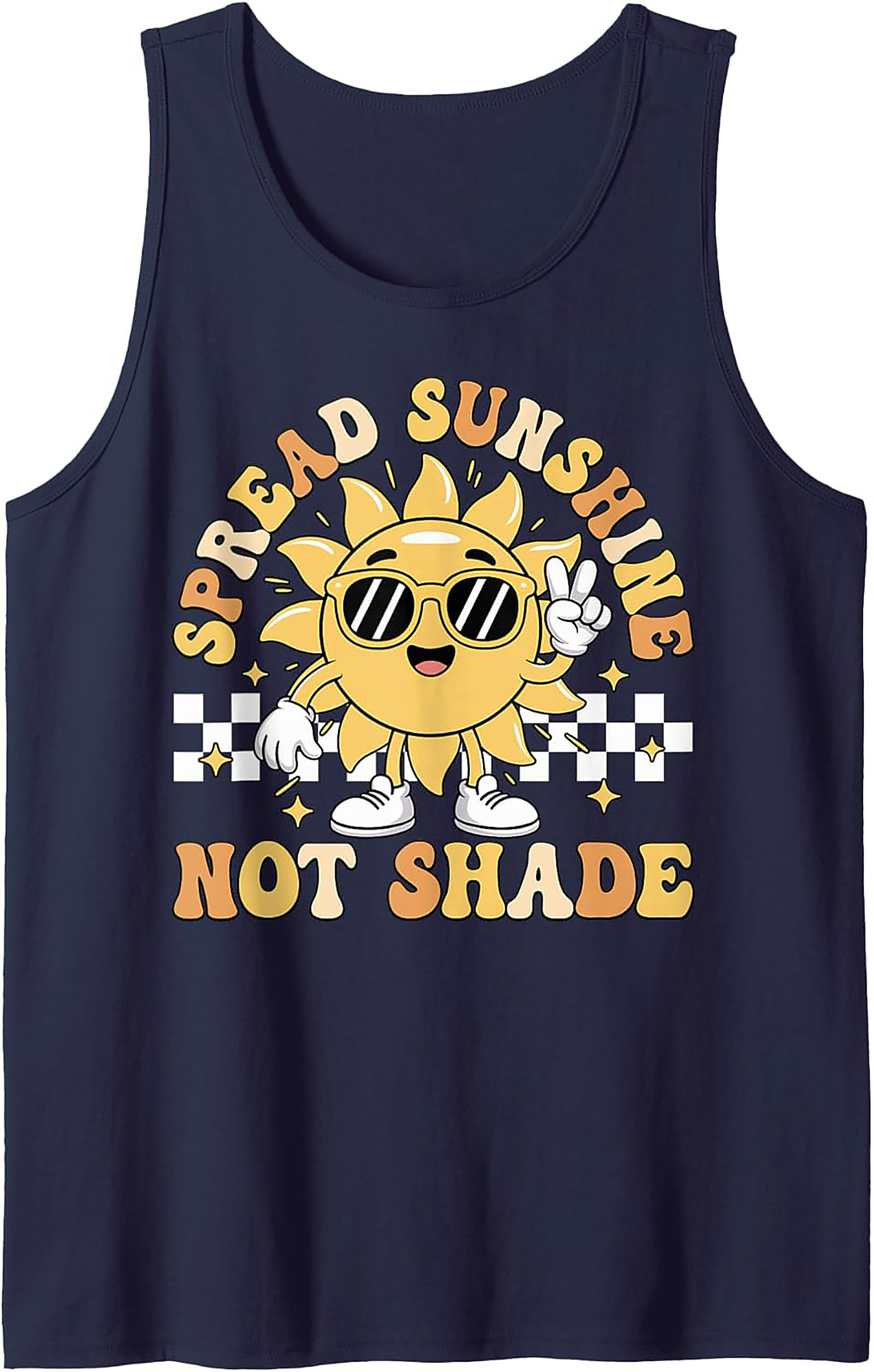 Spread Sunshine Groovy Graphic Tank | Unisex Sleeveless Tee