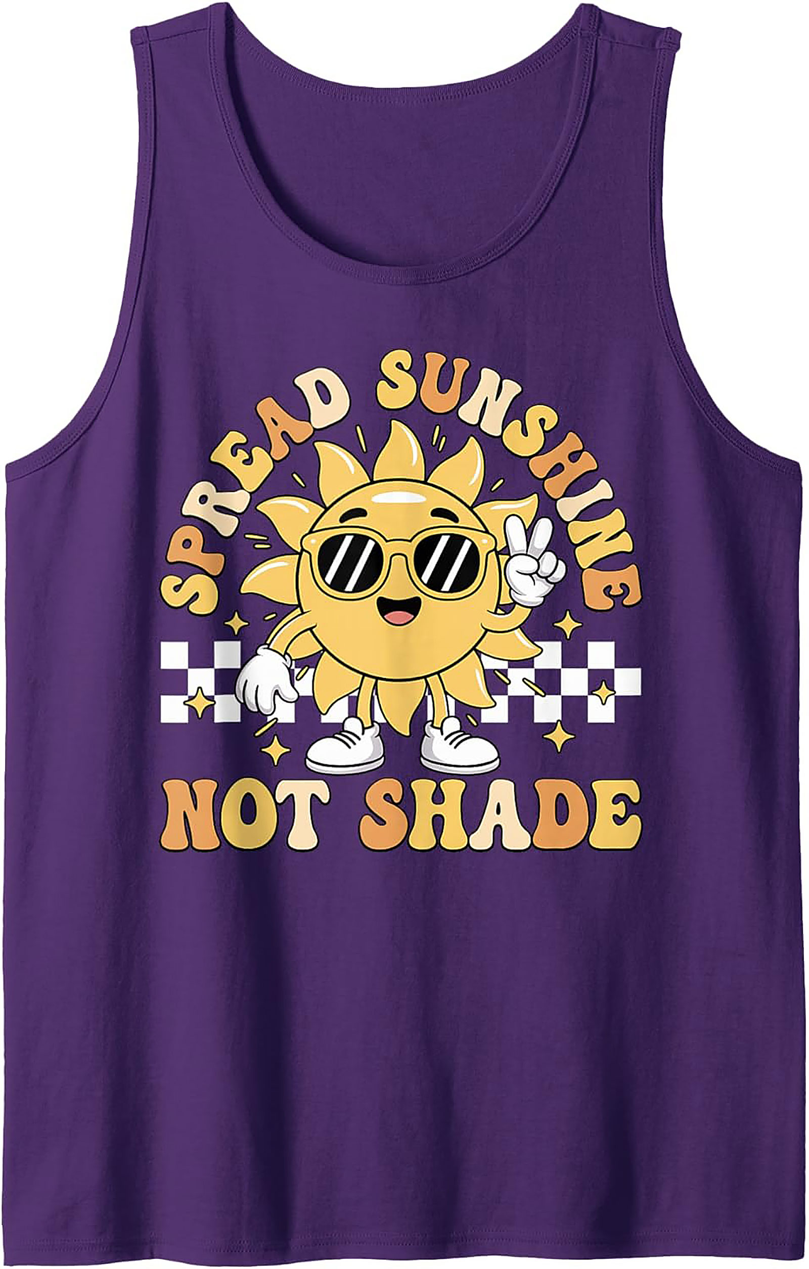 Spread Sunshine Groovy Graphic Tank | Unisex Sleeveless Tee