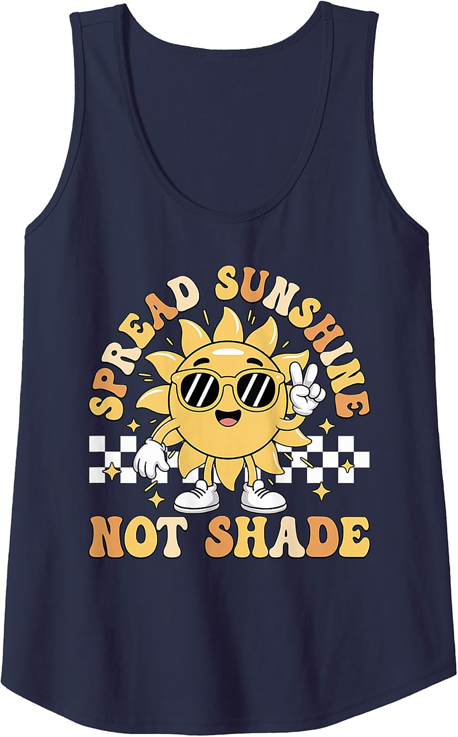 Spread Sunshine Groovy Graphic Tank | Unisex Sleeveless Tee