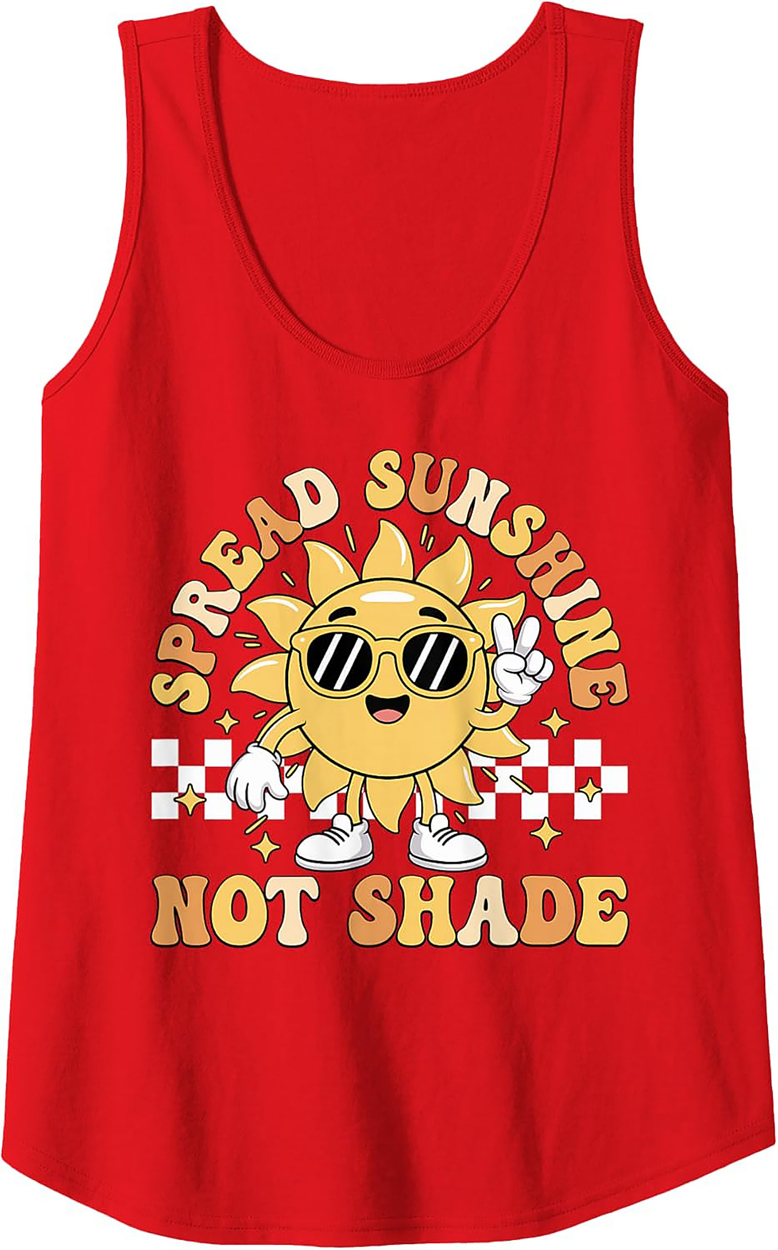 Spread Sunshine Groovy Graphic Tank | Unisex Sleeveless Tee