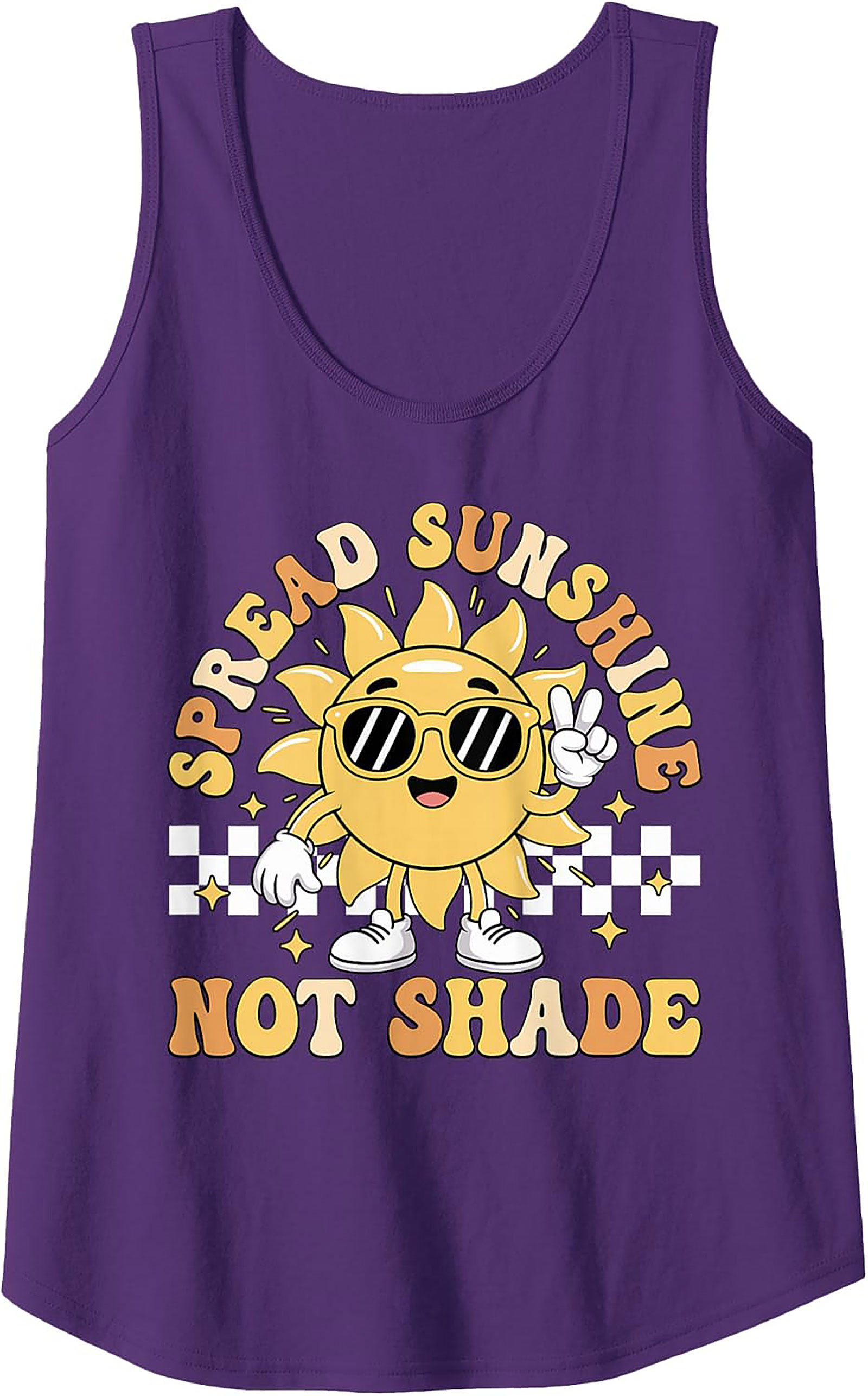 Spread Sunshine Groovy Graphic Tank | Unisex Sleeveless Tee