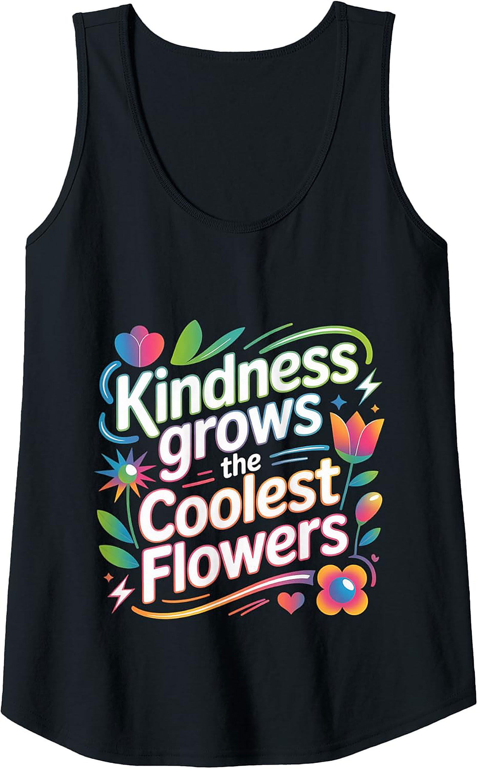 Kindness Graphic Tank | Positive Message Sleeveless Shirt