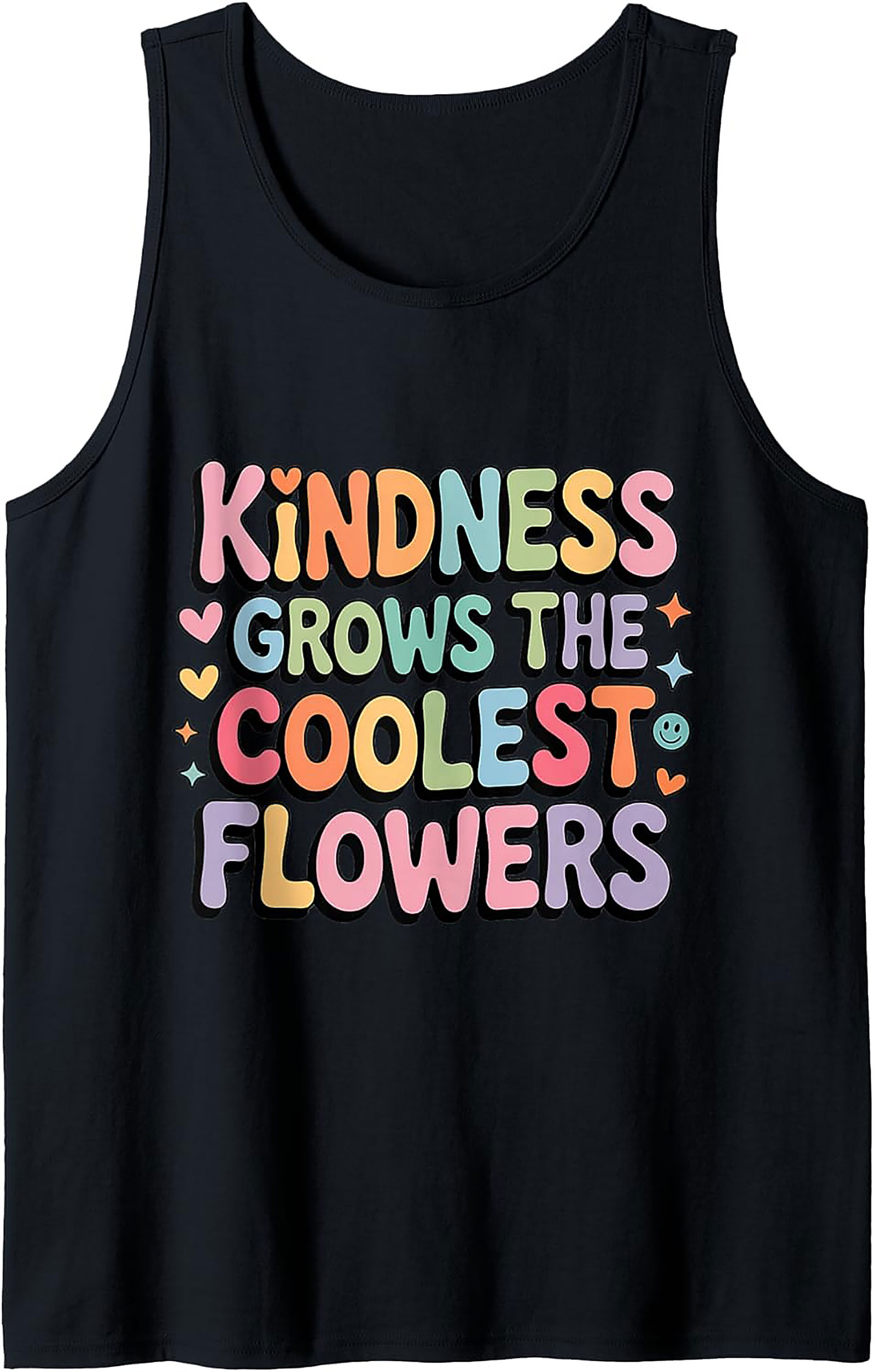 Groovy Kindness Graphic Tank Top | Retro Sleeveless Shirt
