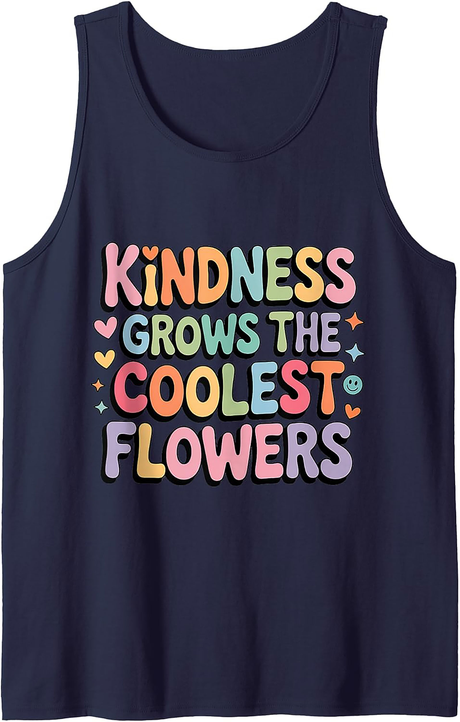 Groovy Kindness Graphic Tank Top | Retro Sleeveless Shirt