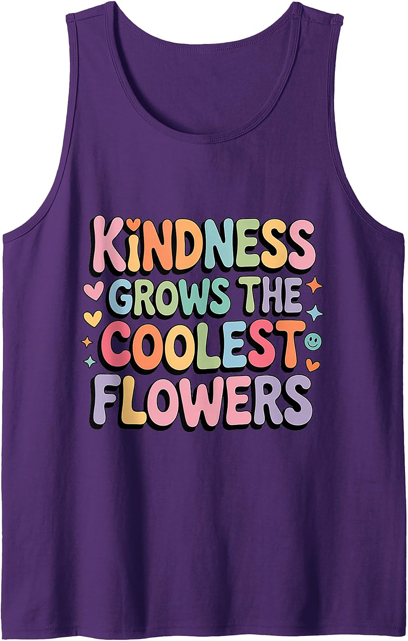 Groovy Kindness Graphic Tank Top | Retro Sleeveless Shirt