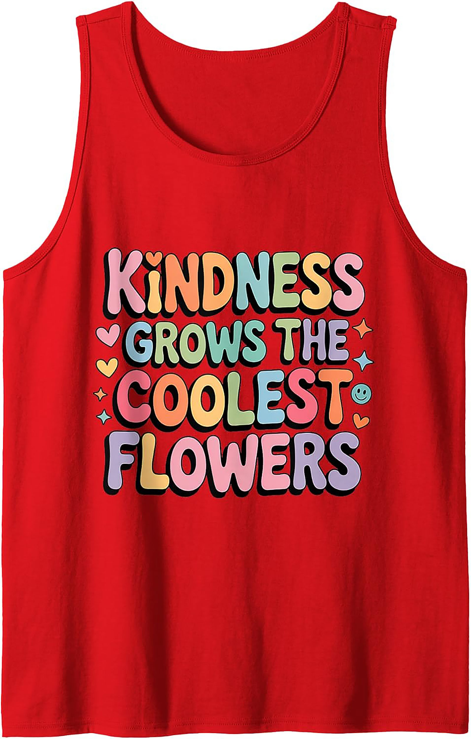 Groovy Kindness Graphic Tank Top | Retro Sleeveless Shirt