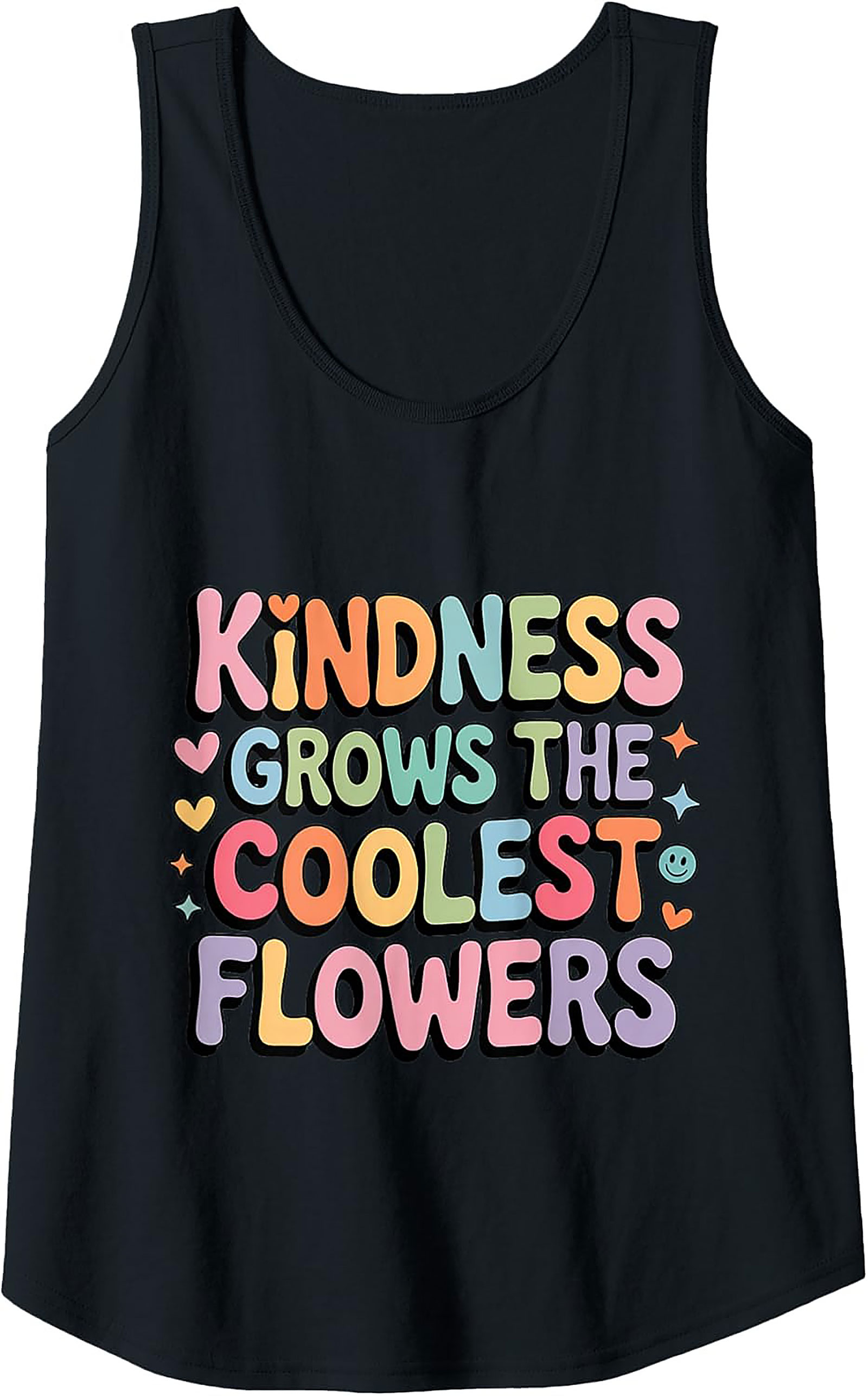 Groovy Kindness Graphic Tank Top | Retro Sleeveless Shirt