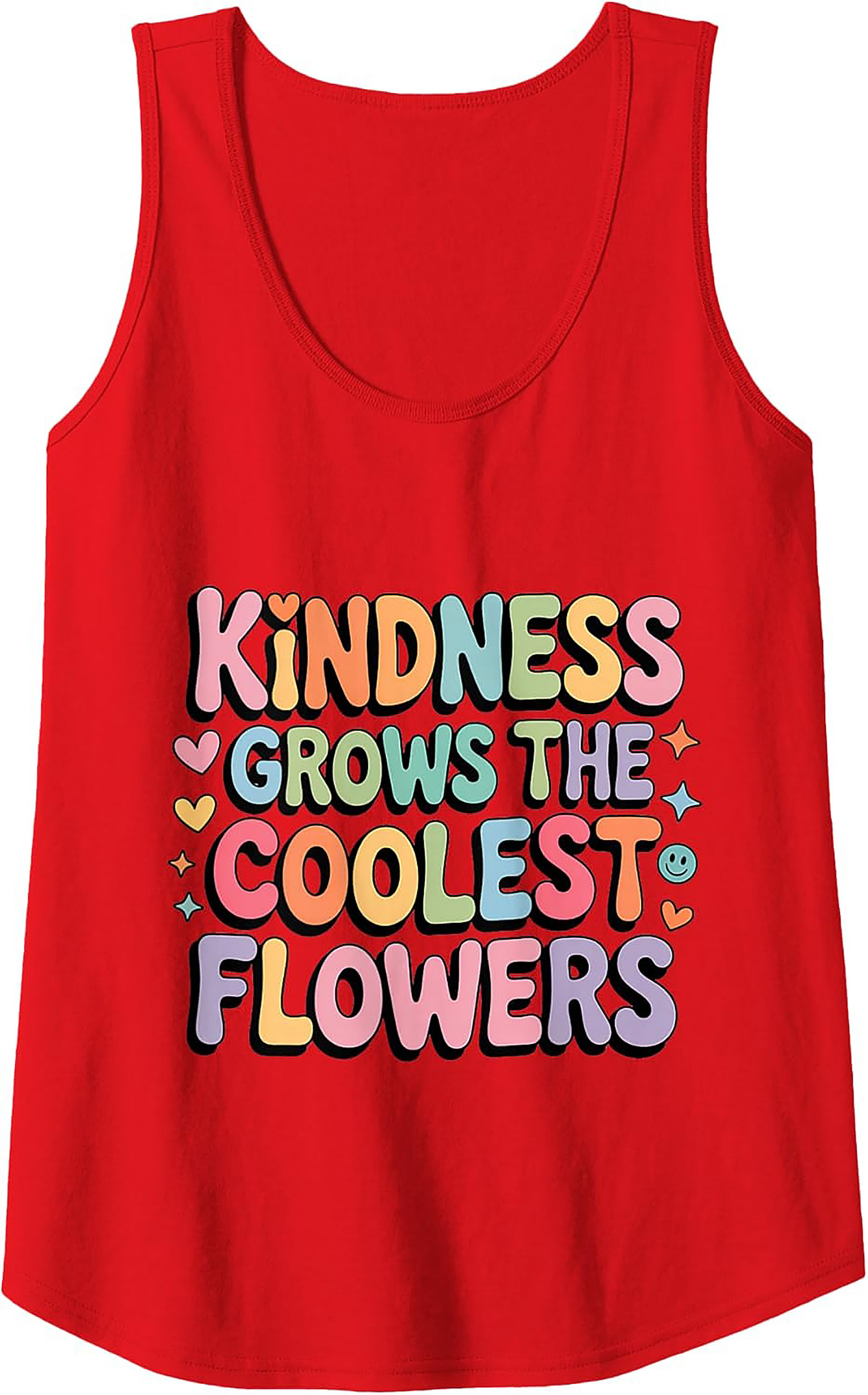 Groovy Kindness Graphic Tank Top | Retro Sleeveless Shirt