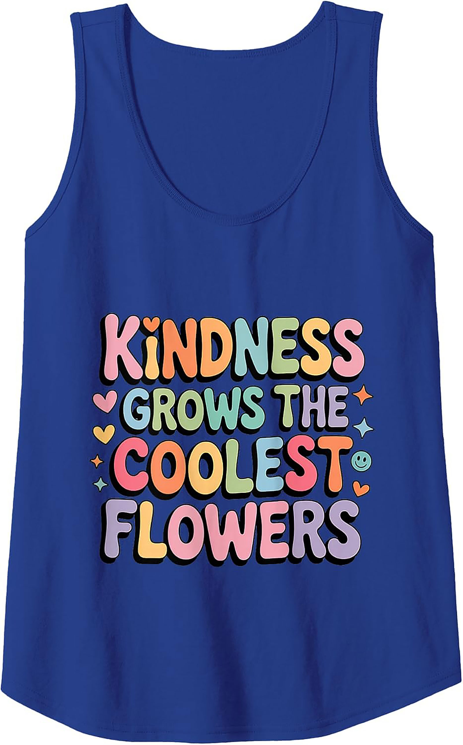 Groovy Kindness Graphic Tank Top | Retro Sleeveless Shirt